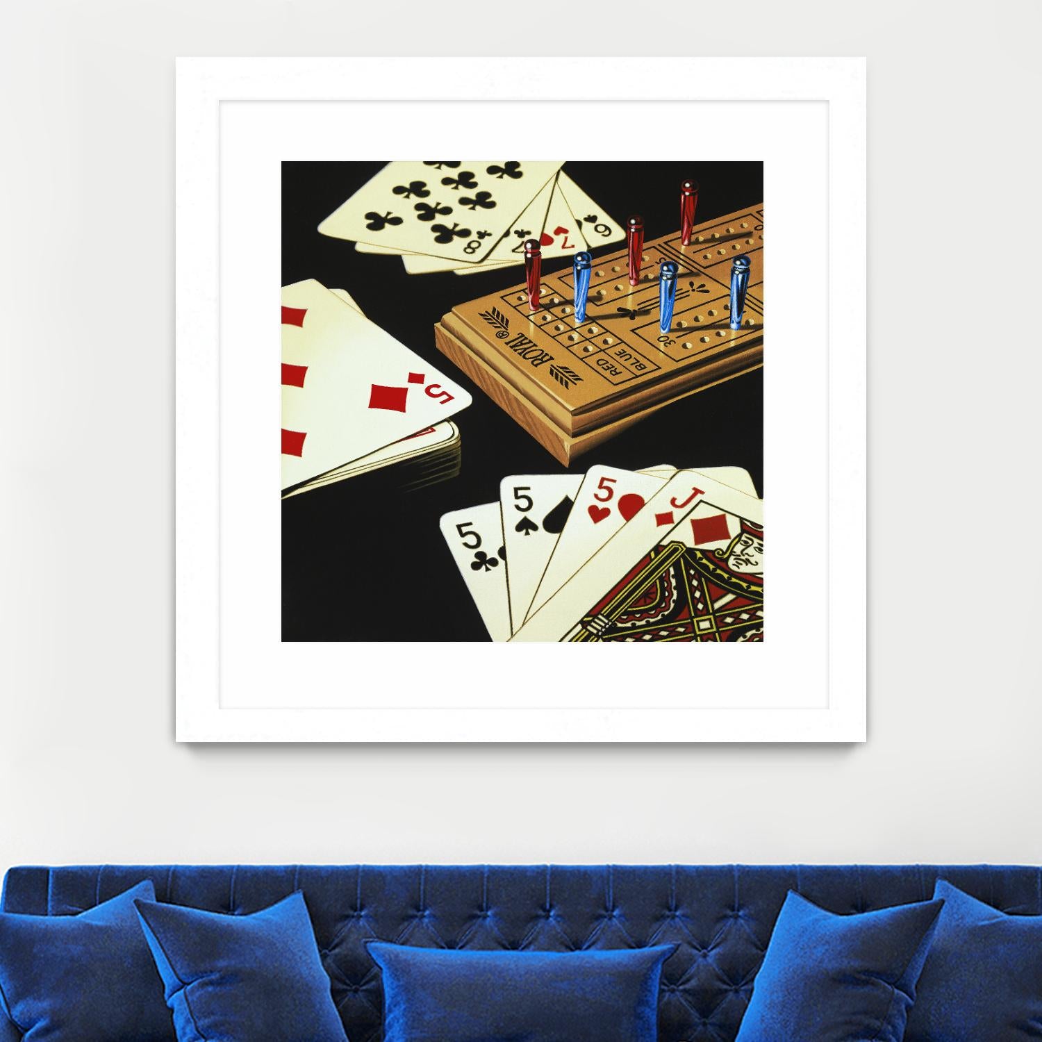 Cribbage by Ray Pelley on GIANT ART - white leisure