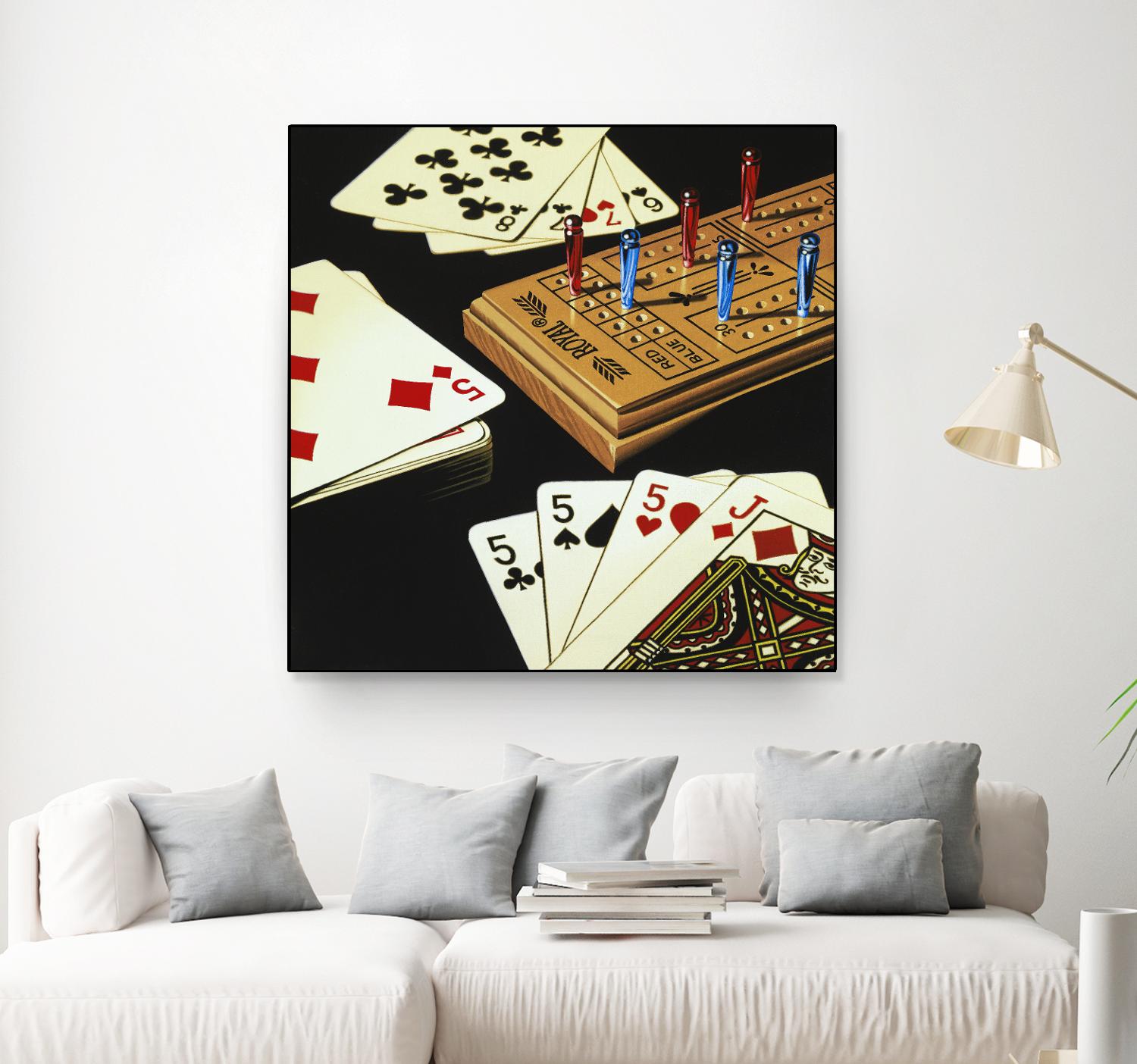 Cribbage by Ray Pelley on GIANT ART - white leisure