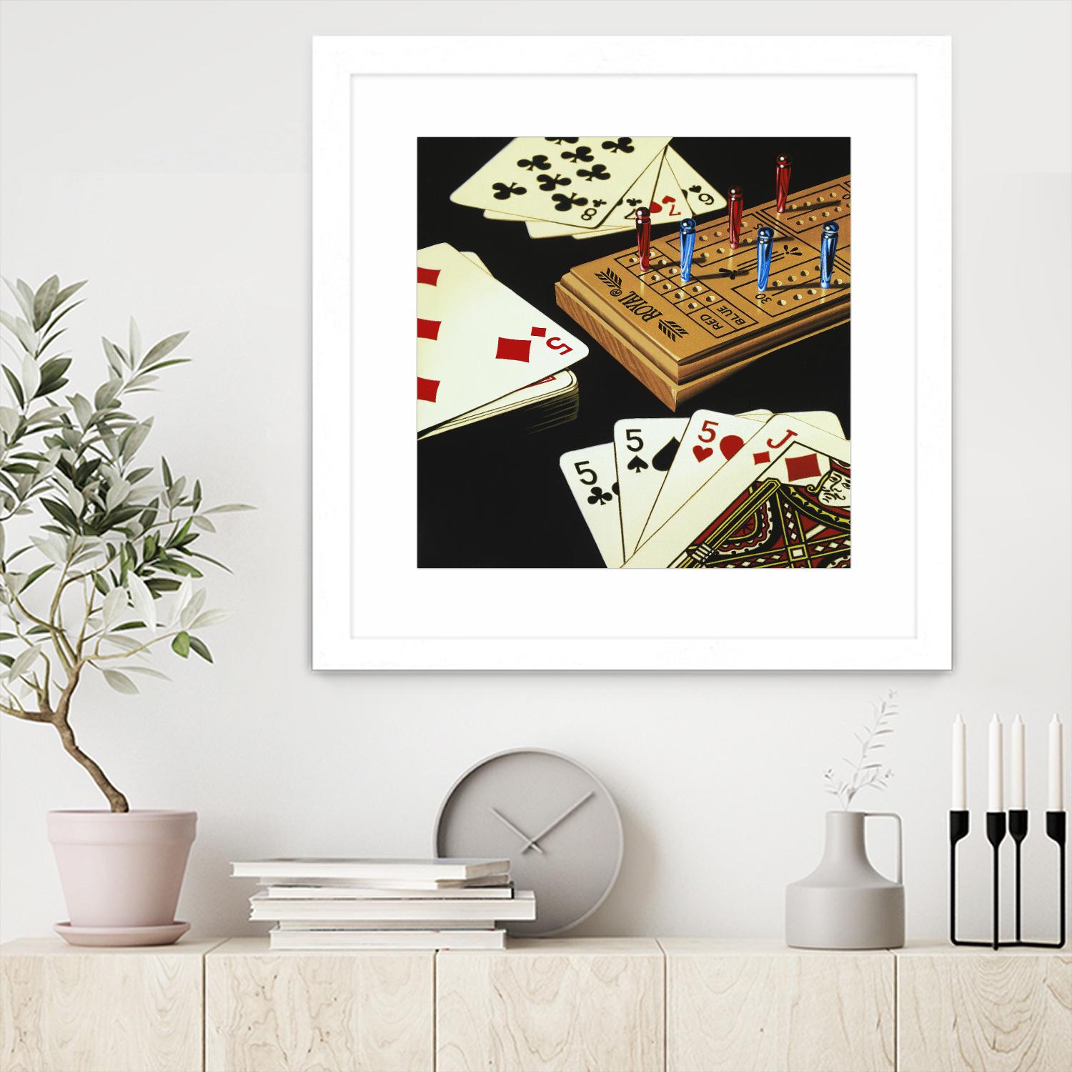 Cribbage by Ray Pelley on GIANT ART - white leisure