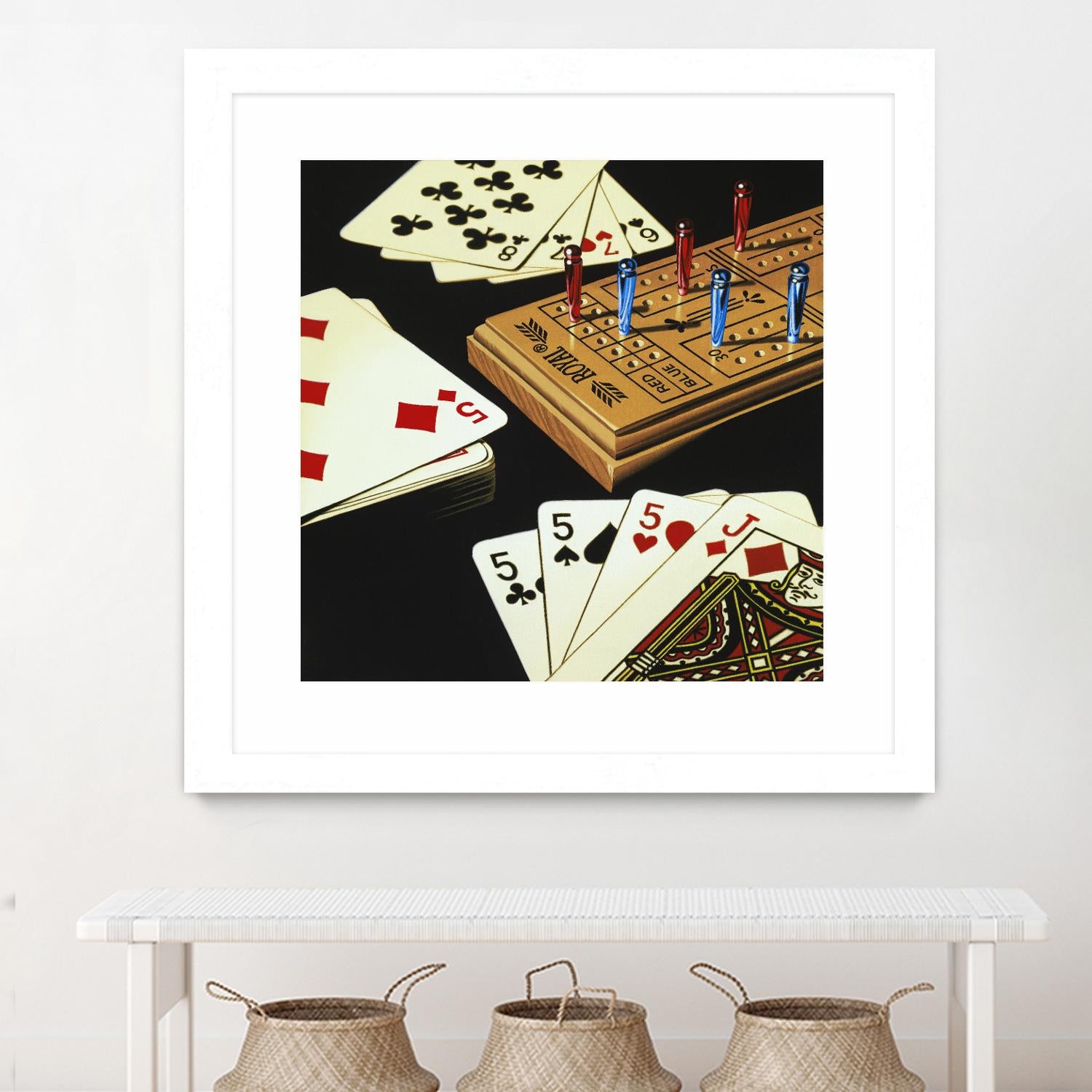 Cribbage by Ray Pelley on GIANT ART - white leisure