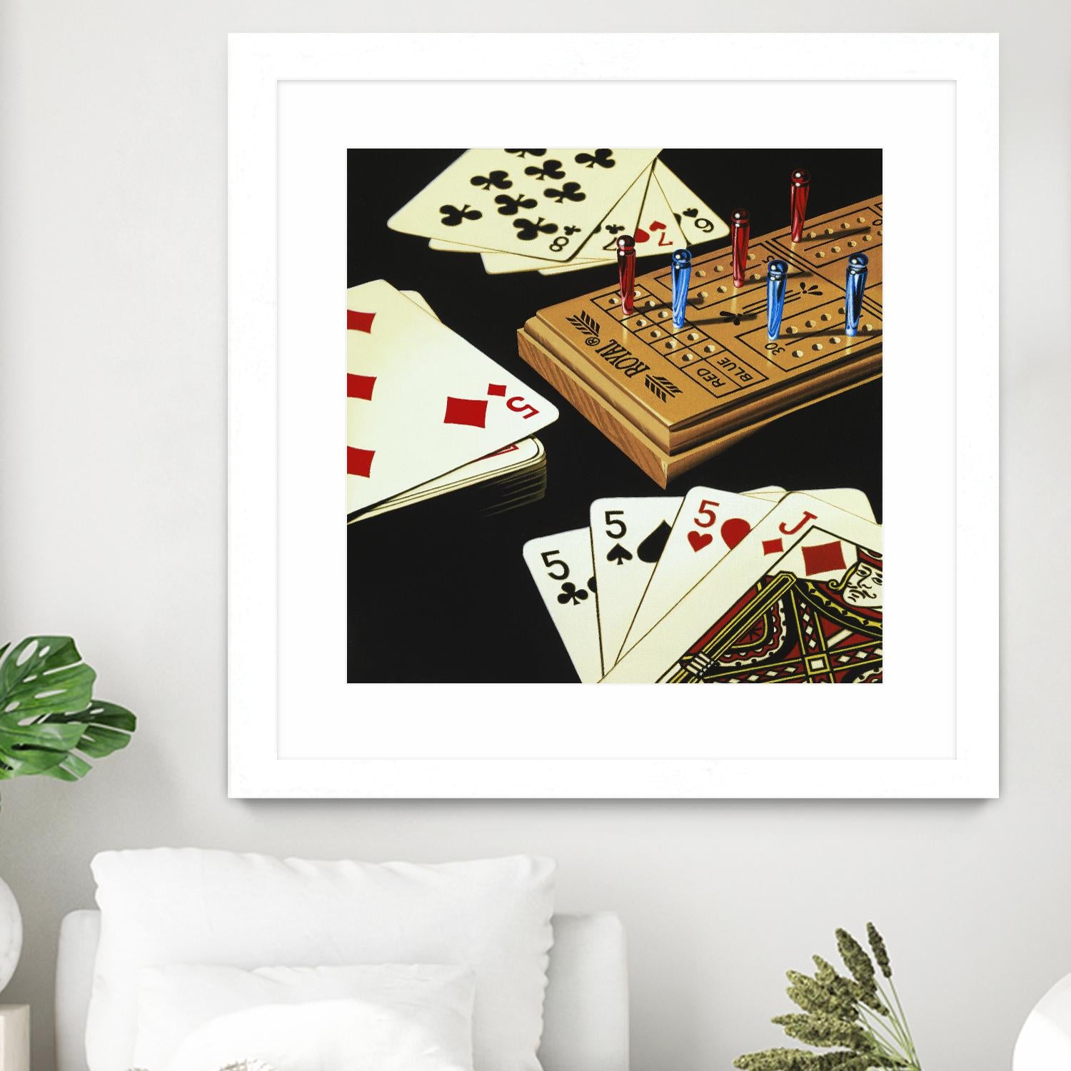 Cribbage by Ray Pelley on GIANT ART - white leisure