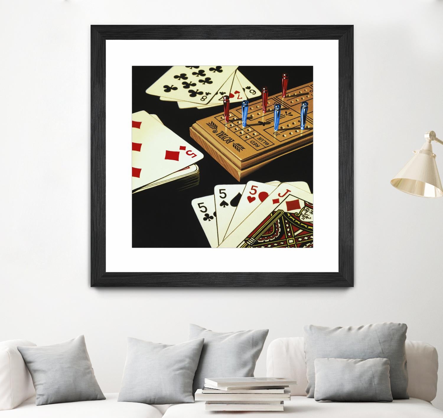 Cribbage by Ray Pelley on GIANT ART - white leisure