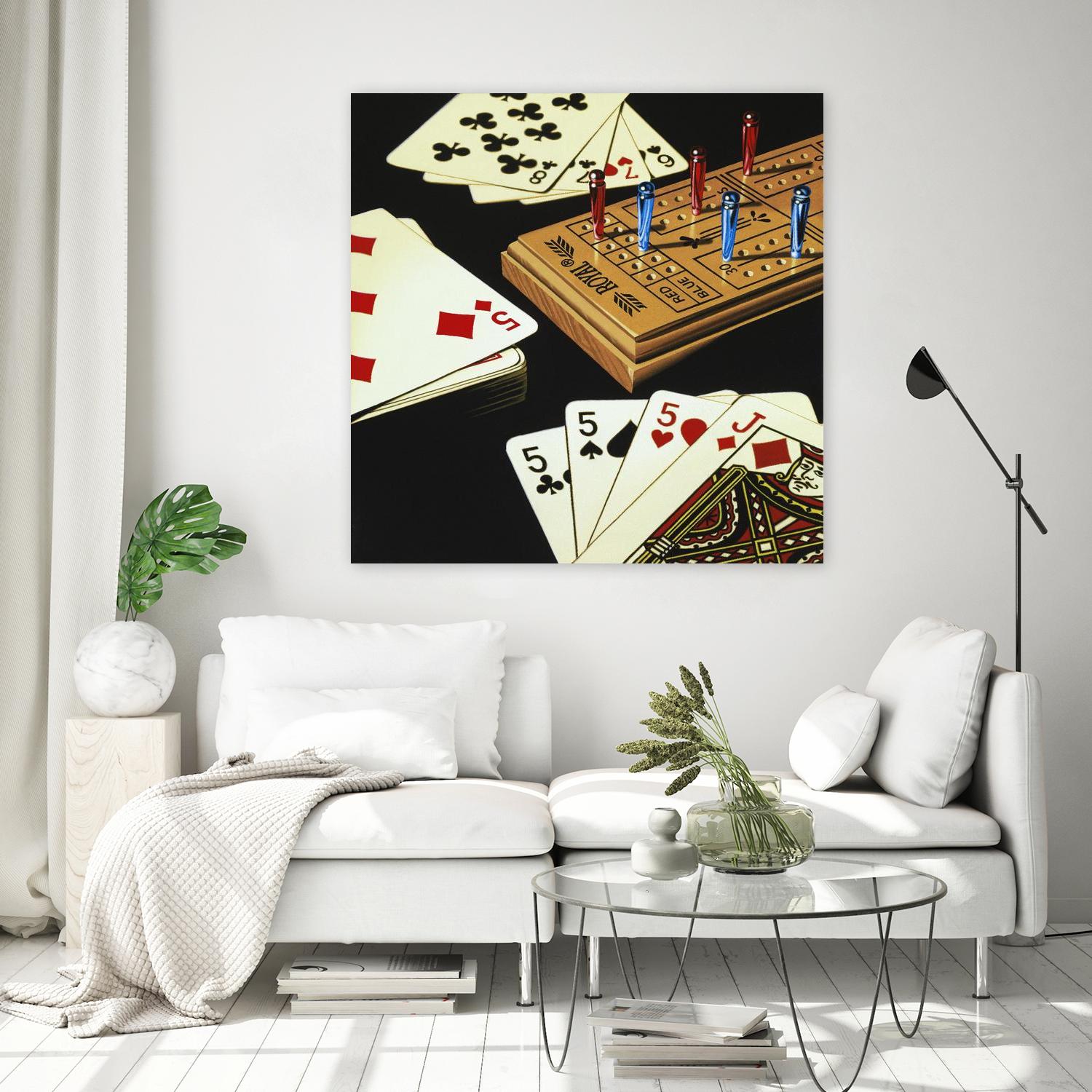 Cribbage by Ray Pelley on GIANT ART - white leisure