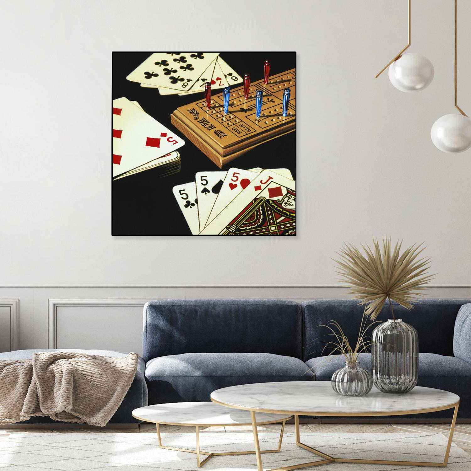 Cribbage by Ray Pelley on GIANT ART - white leisure