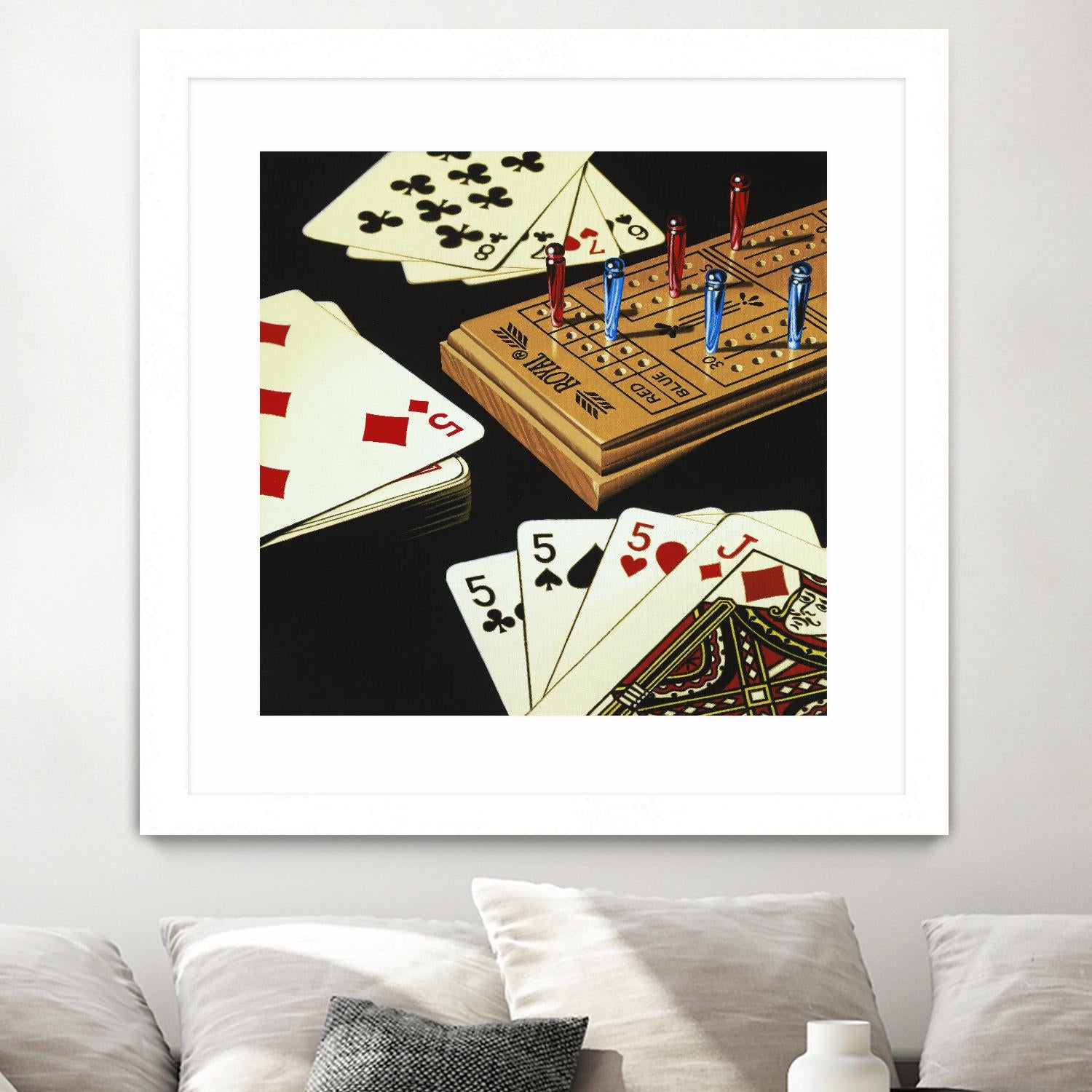 Cribbage by Ray Pelley on GIANT ART - white leisure