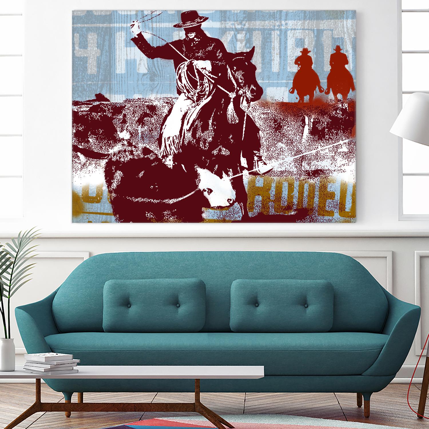 Americana 2 by JB Hall on GIANT ART - blue country look