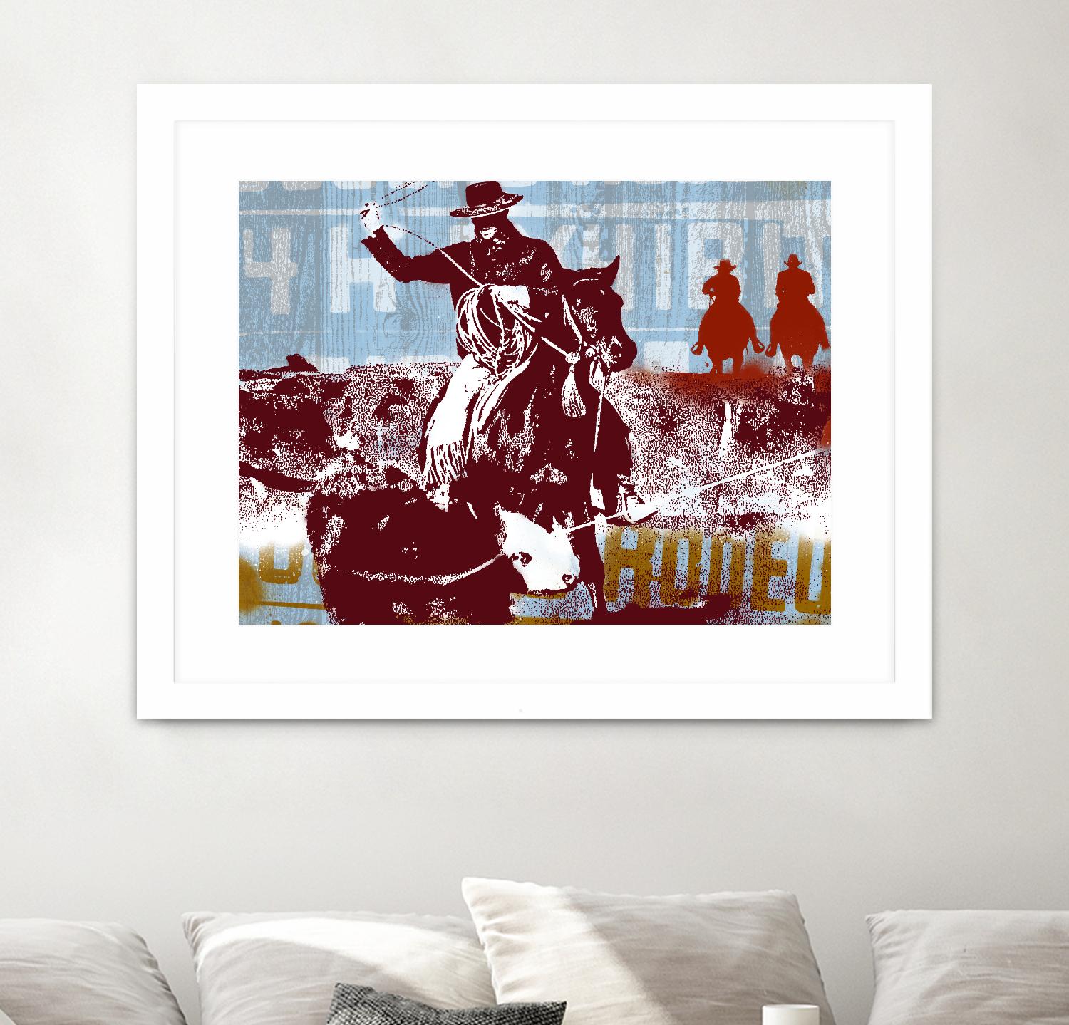 Americana 2 by JB Hall on GIANT ART - blue country look