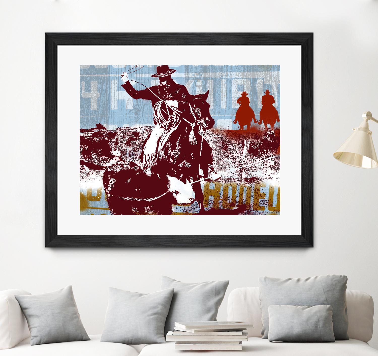 Americana 2 by JB Hall on GIANT ART - blue country look