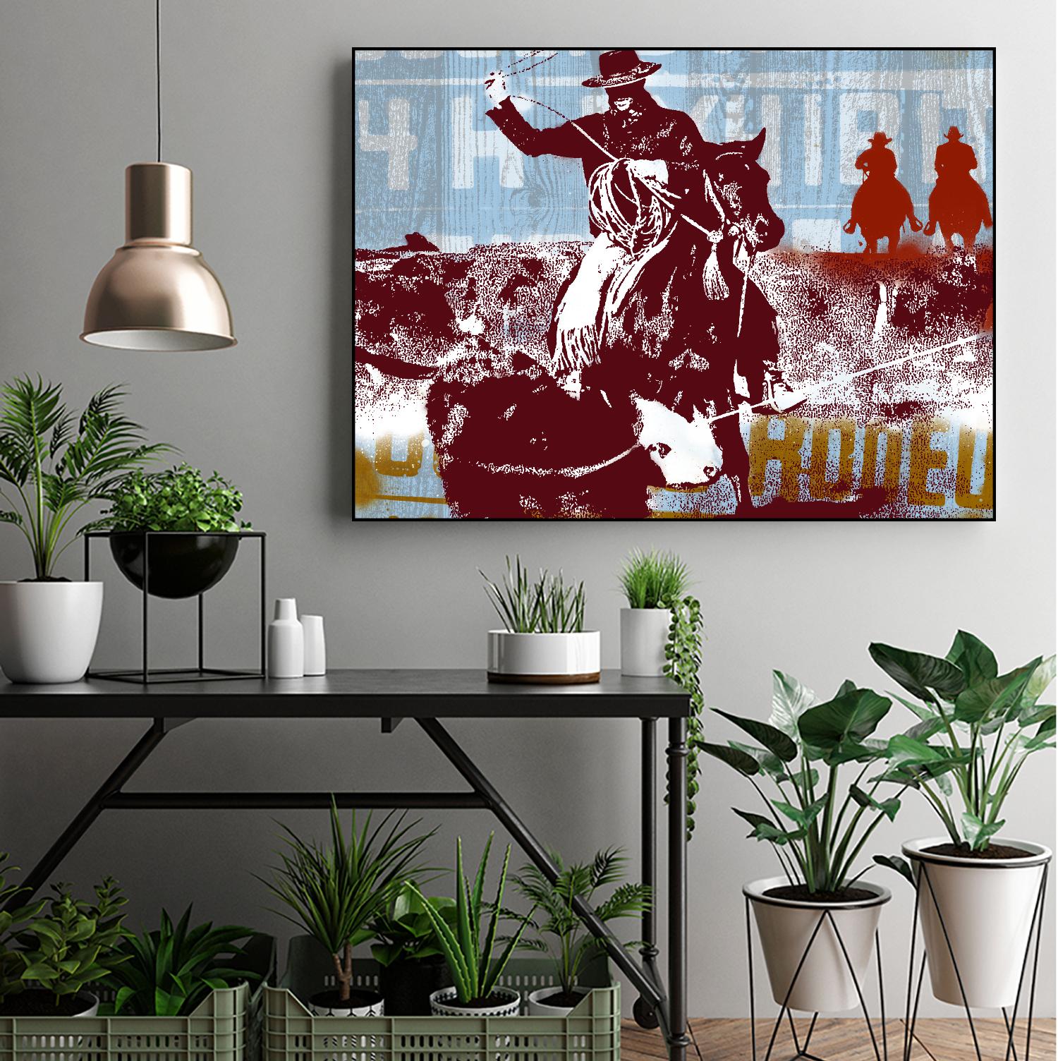 Americana 2 by JB Hall on GIANT ART - blue country look