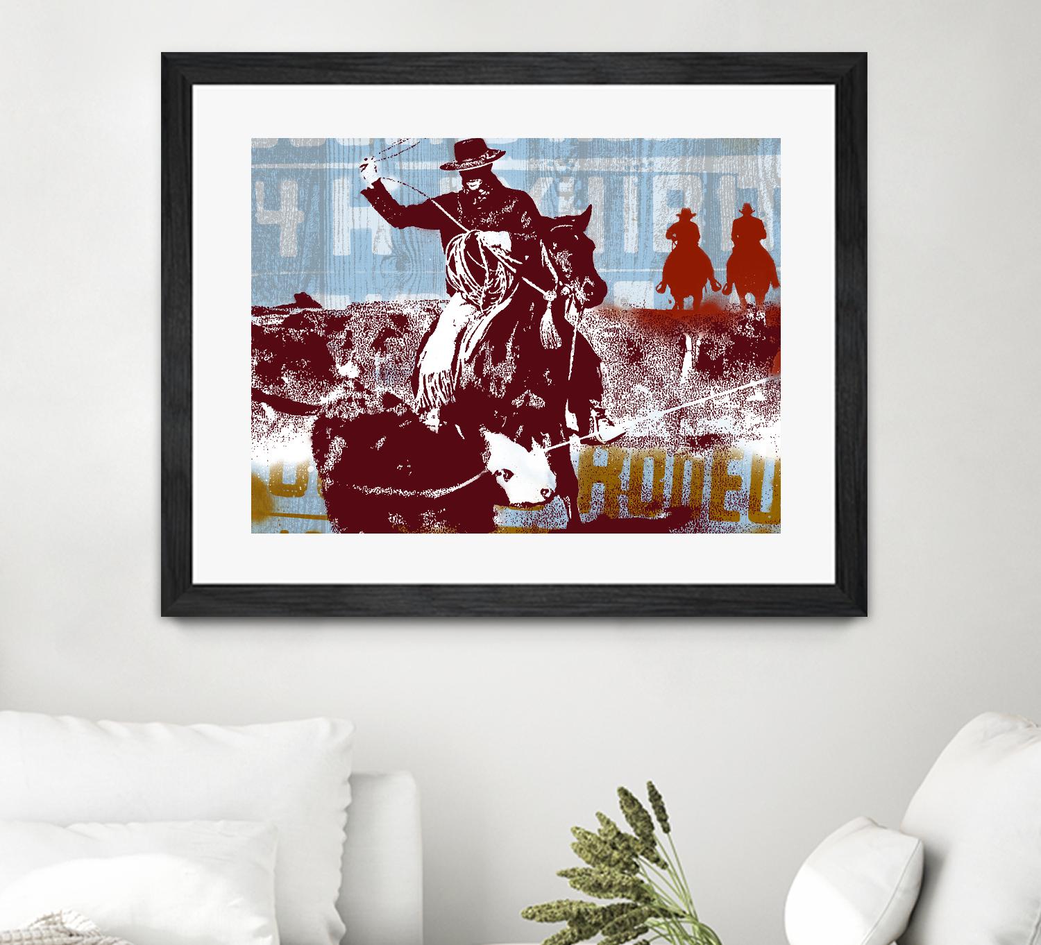 Americana 2 by JB Hall on GIANT ART - blue country look