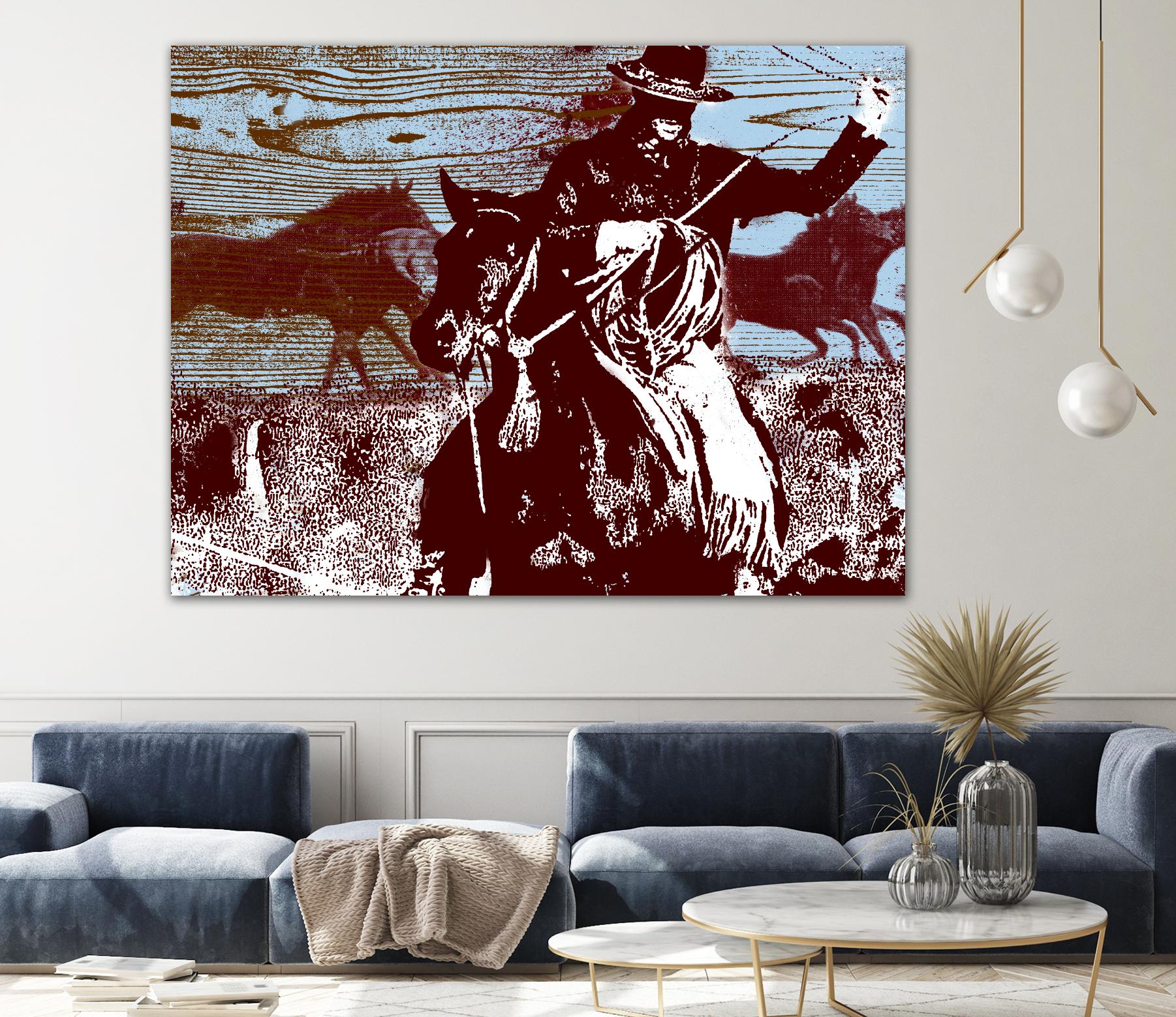 Americana 3 by JB Hall on GIANT ART - blue country look