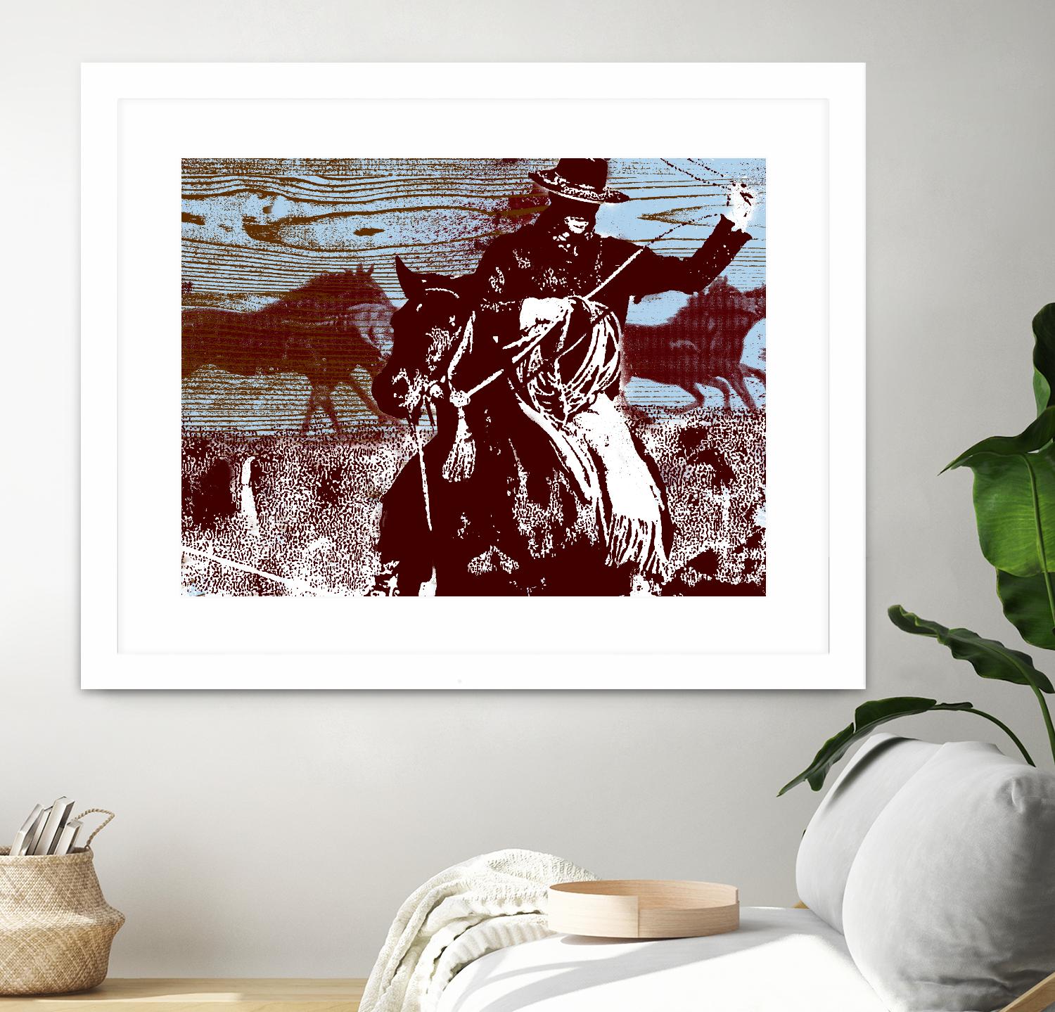 Americana 3 by JB Hall on GIANT ART - blue country look