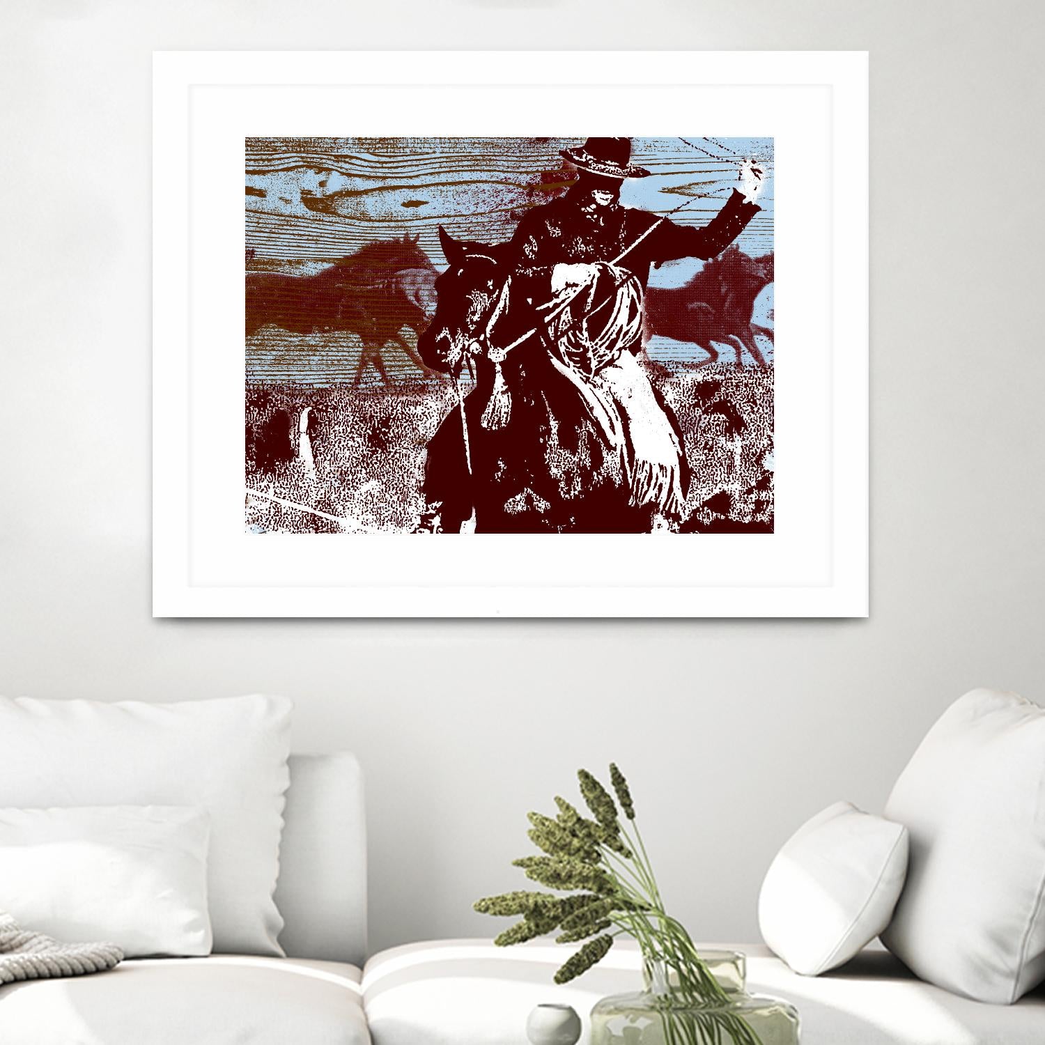 Americana 3 by JB Hall on GIANT ART - blue country look