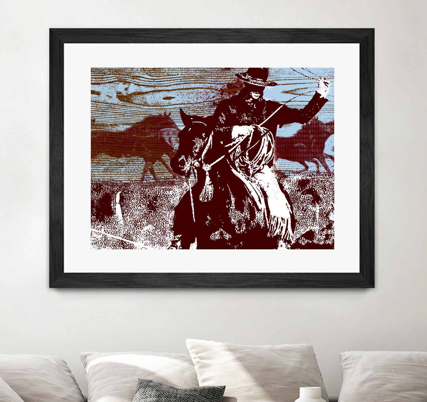 Americana 3 by JB Hall on GIANT ART - blue country look