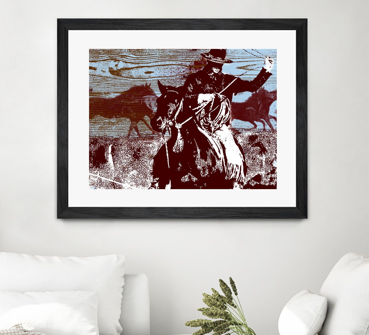 Americana 3 by JB Hall on GIANT ART - blue country look