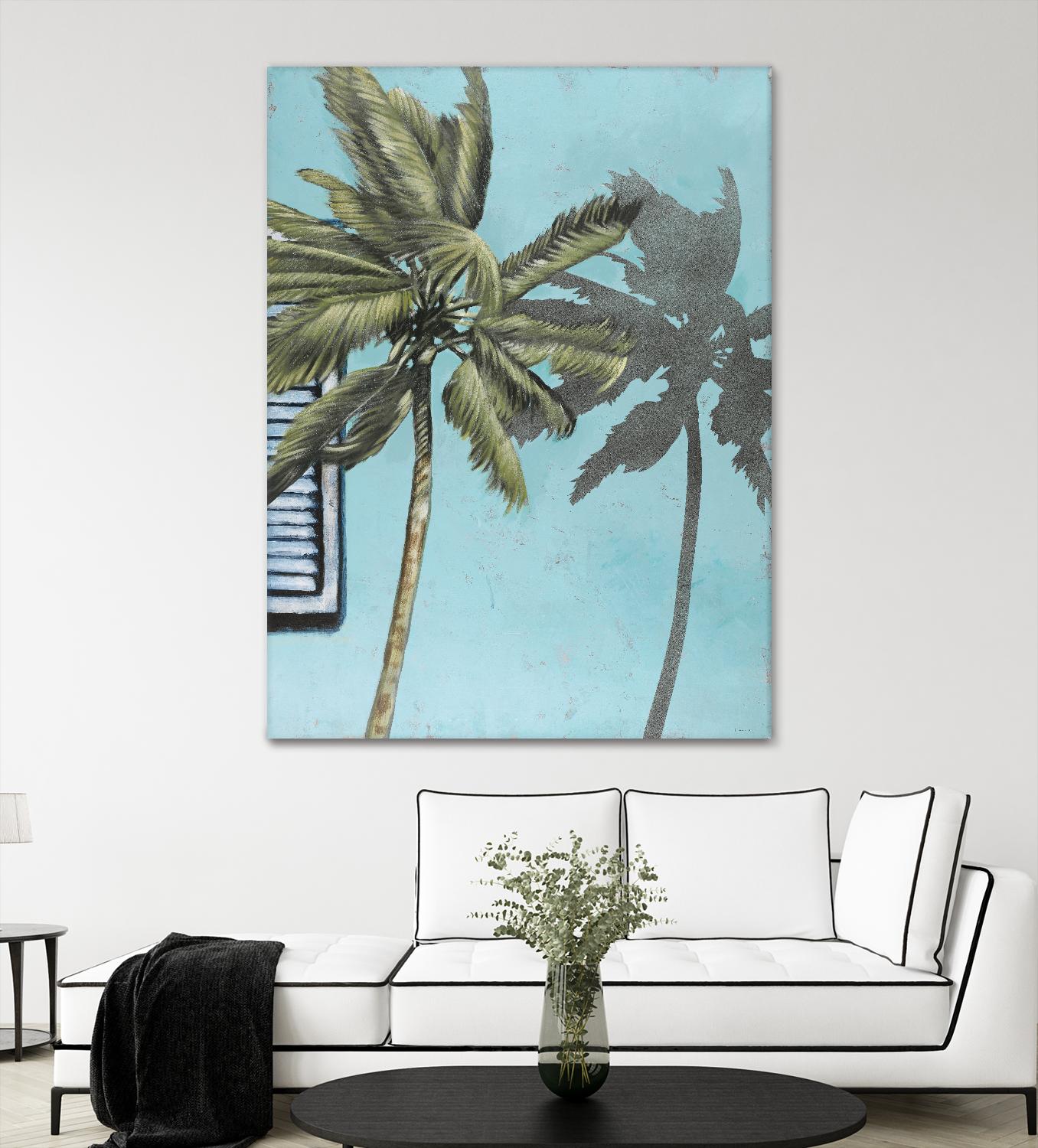 Tropic Shadow 1 by David Dauncey on GIANT ART - blue tropical