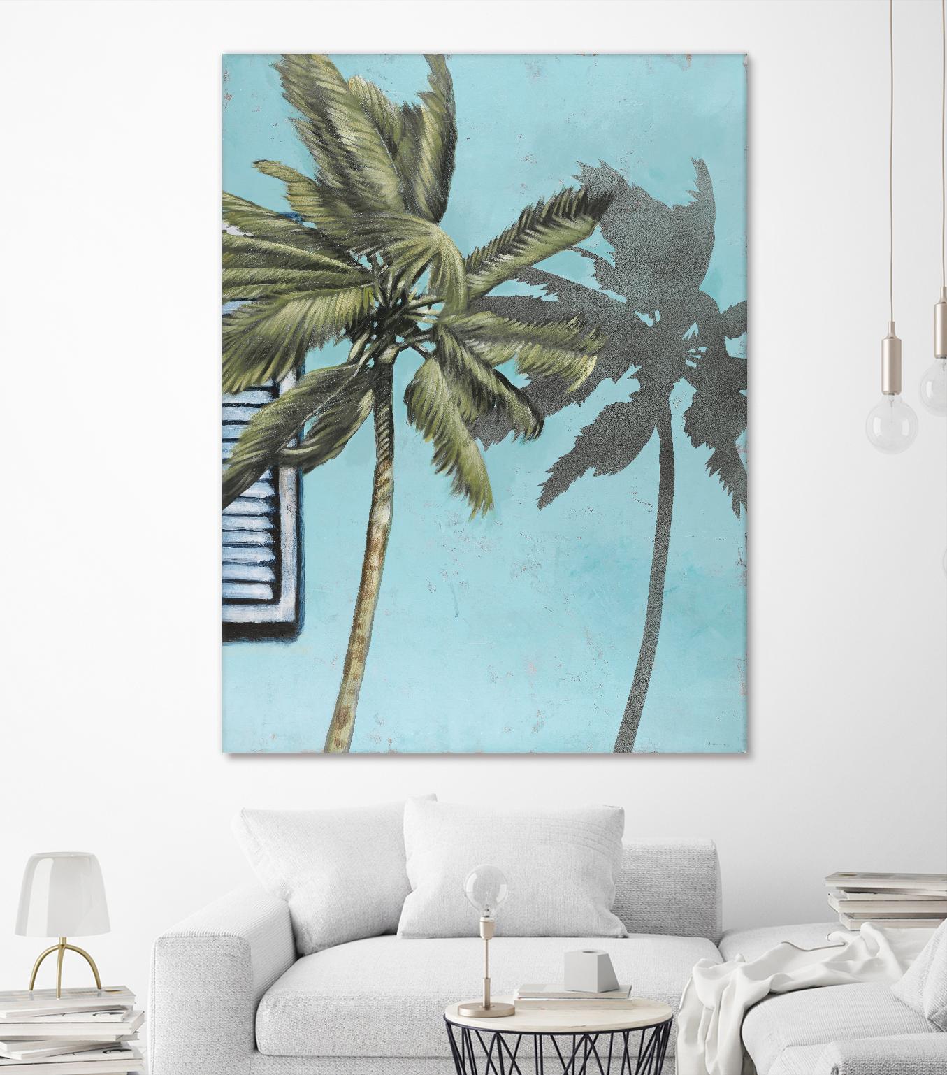 Tropic Shadow 1 by David Dauncey on GIANT ART - blue tropical