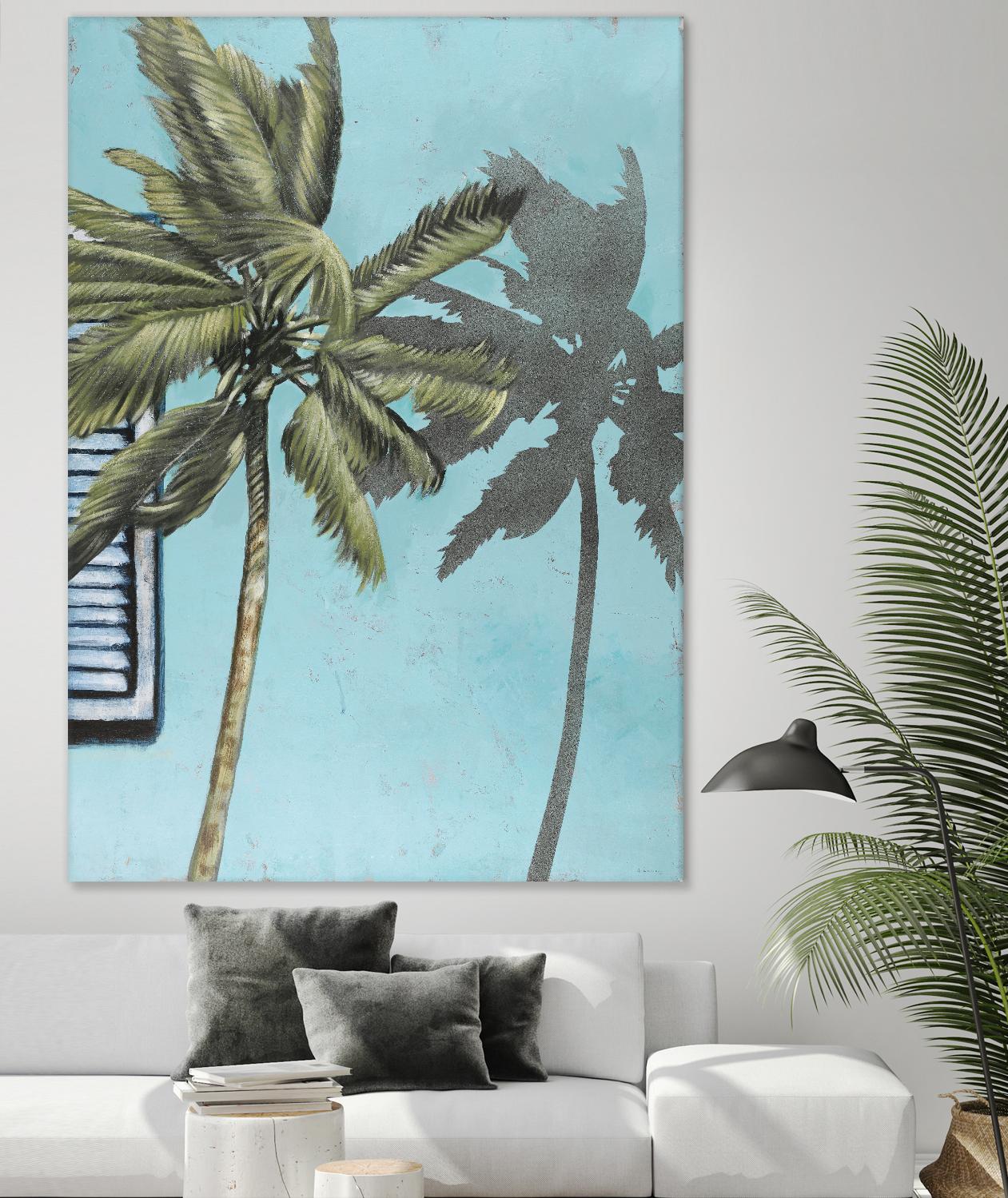 Tropic Shadow 1 by David Dauncey on GIANT ART - blue tropical