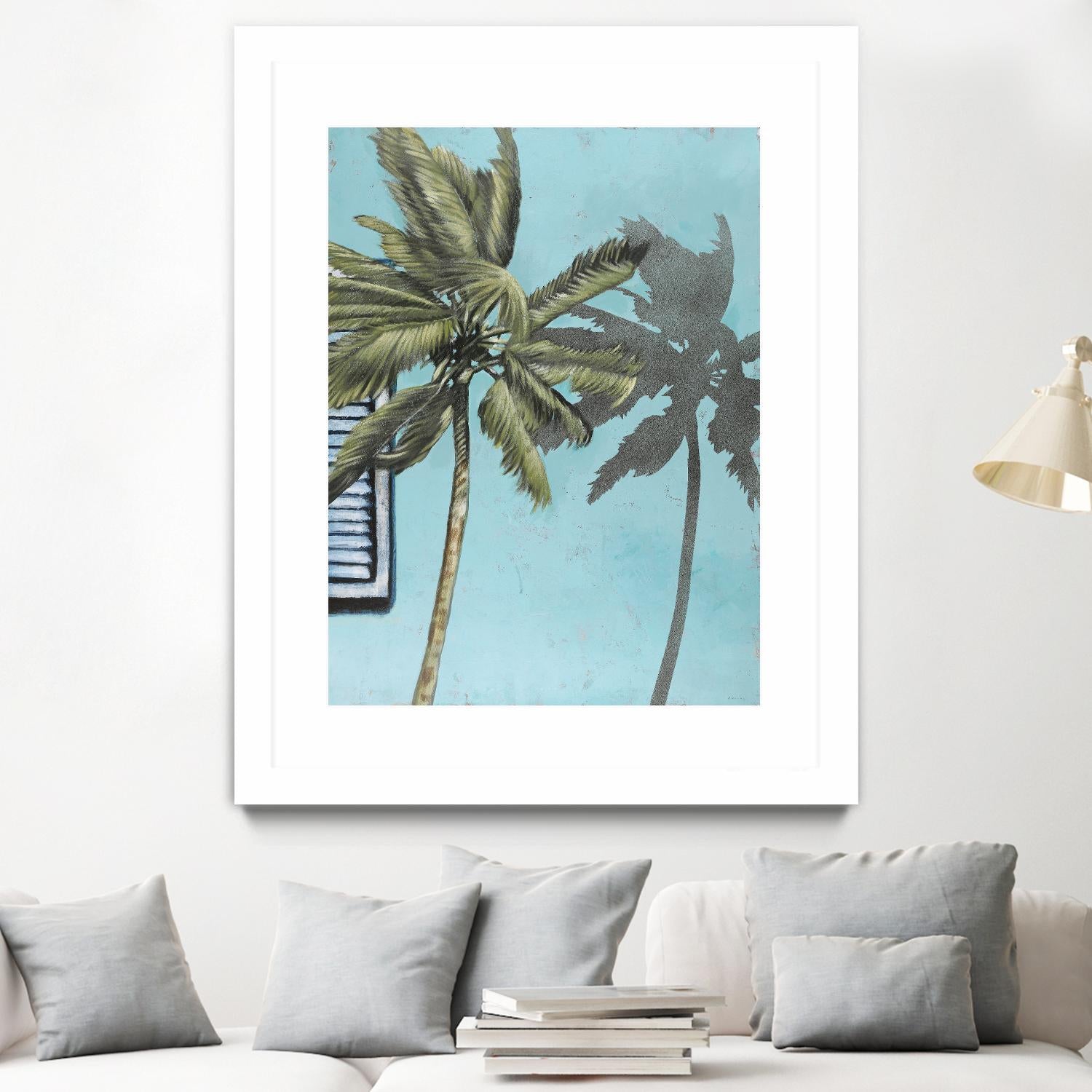 Tropic Shadow 1 by David Dauncey on GIANT ART - blue tropical