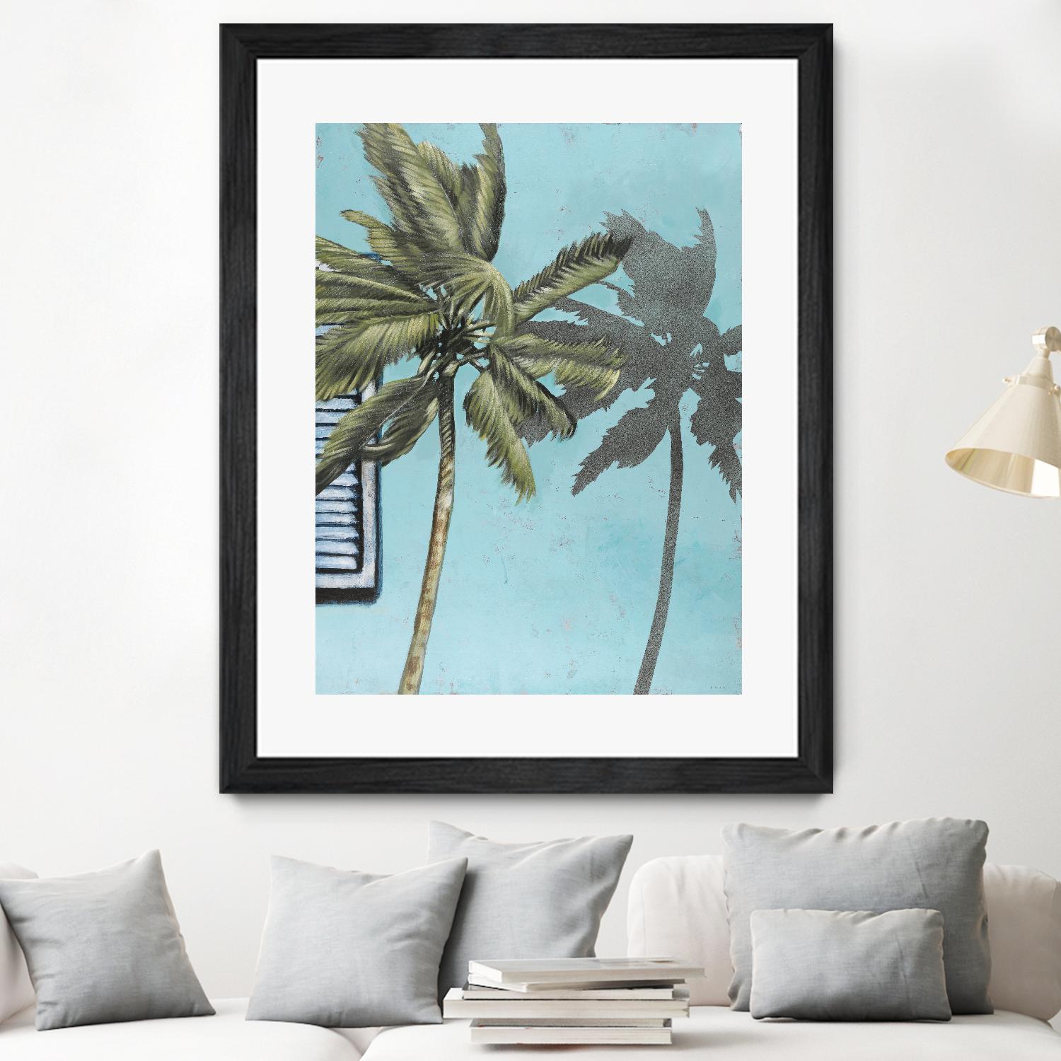 Tropic Shadow 1 by David Dauncey on GIANT ART - blue tropical
