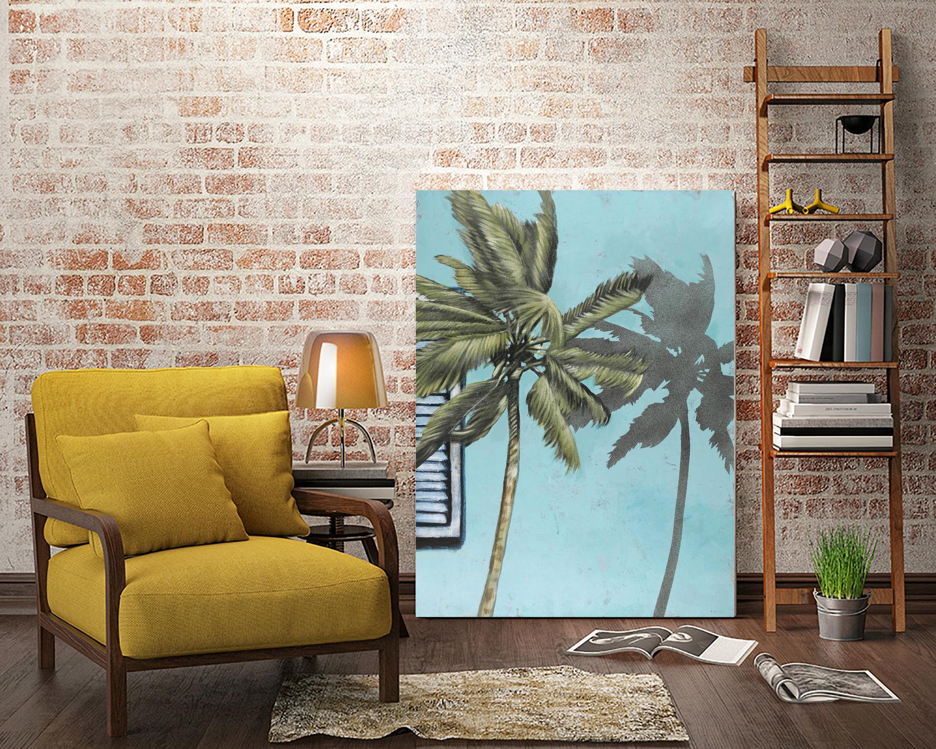 Tropic Shadow 1 by David Dauncey on GIANT ART - blue tropical