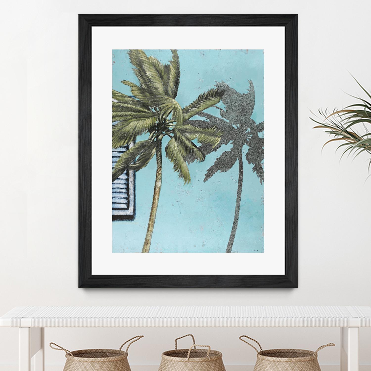 Tropic Shadow 1 by David Dauncey on GIANT ART - blue tropical