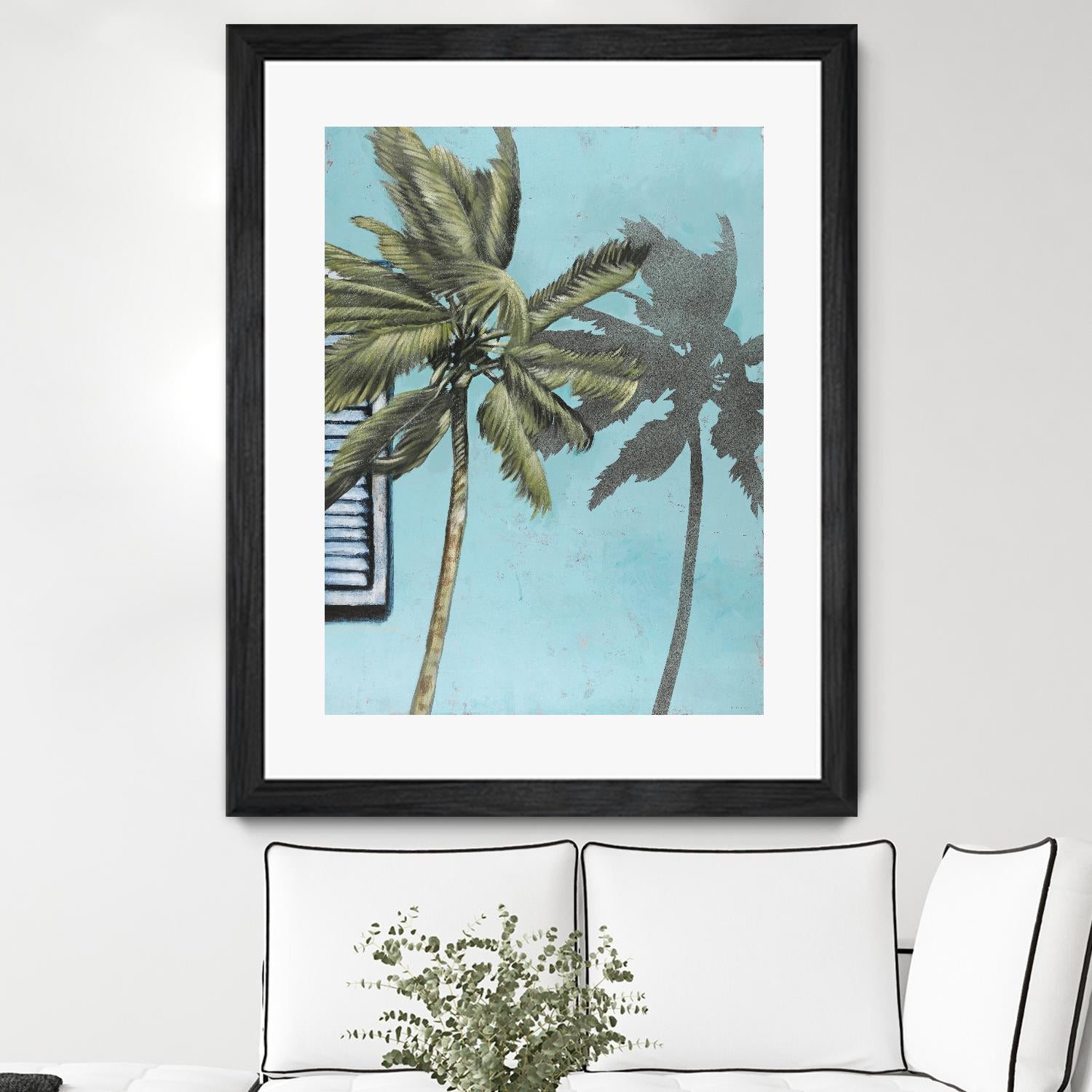 Tropic Shadow 1 by David Dauncey on GIANT ART - blue tropical