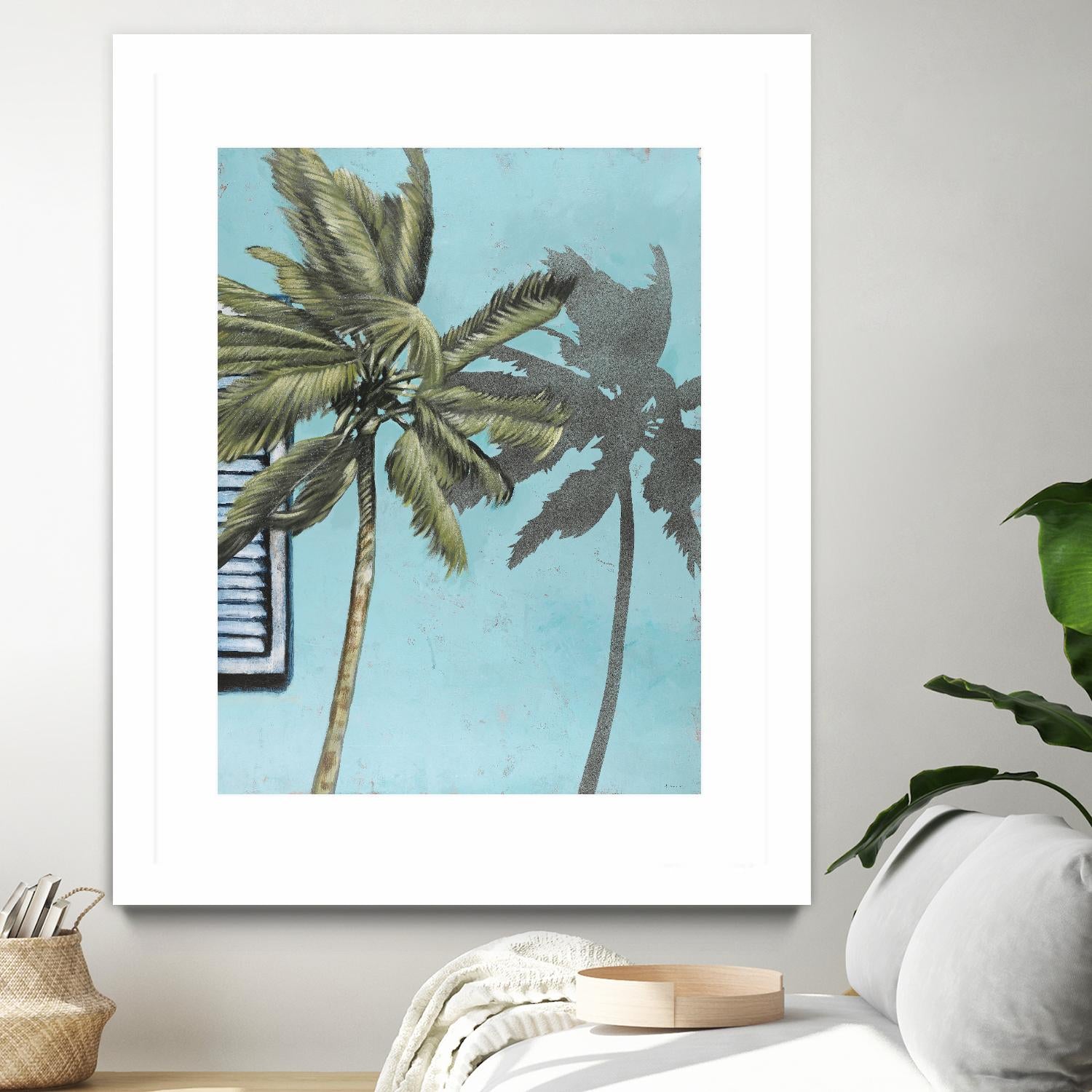 Tropic Shadow 1 by David Dauncey on GIANT ART - blue tropical