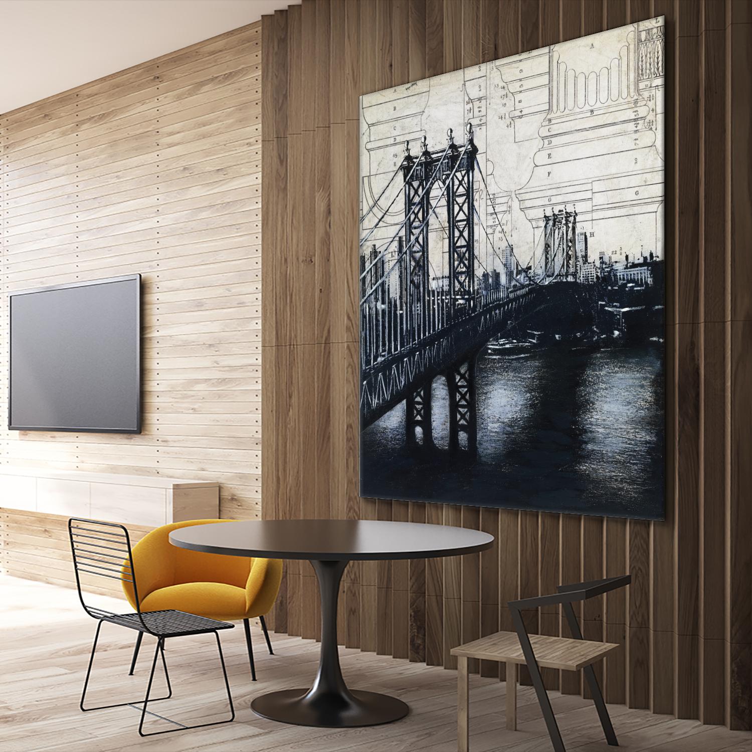 Bridges of Old 2 by David Dauncey on GIANT ART - black city scene