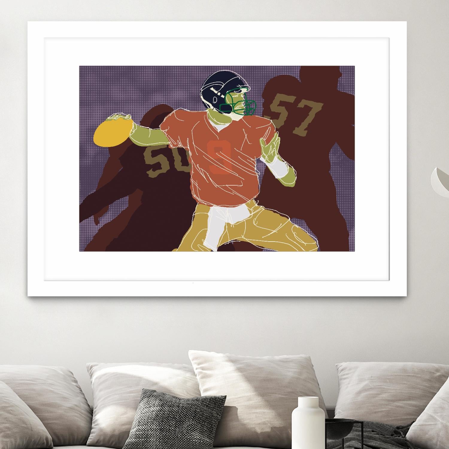 QB Ready by Robert Williamson on GIANT ART - yellow leisure