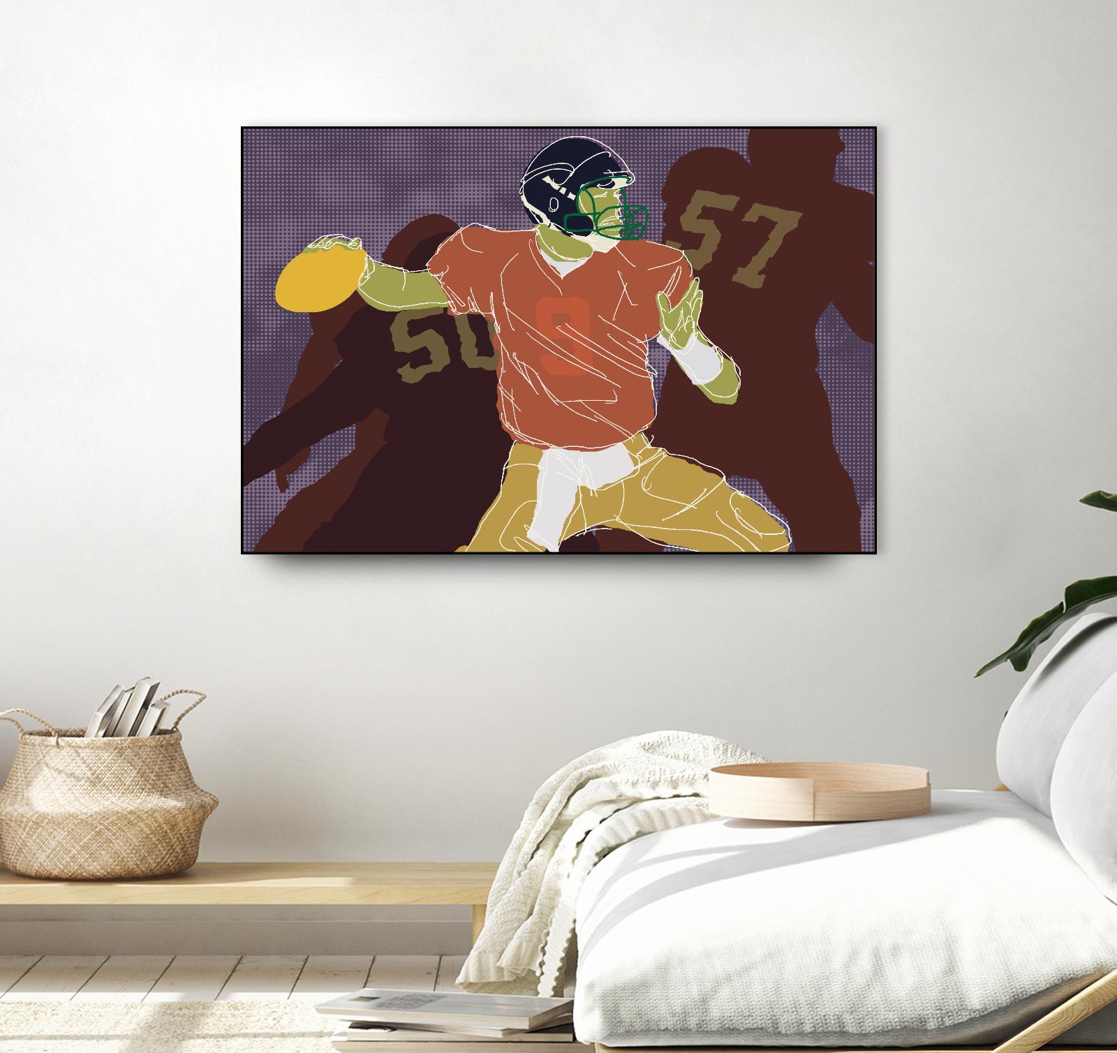 QB Ready by Robert Williamson on GIANT ART - yellow leisure