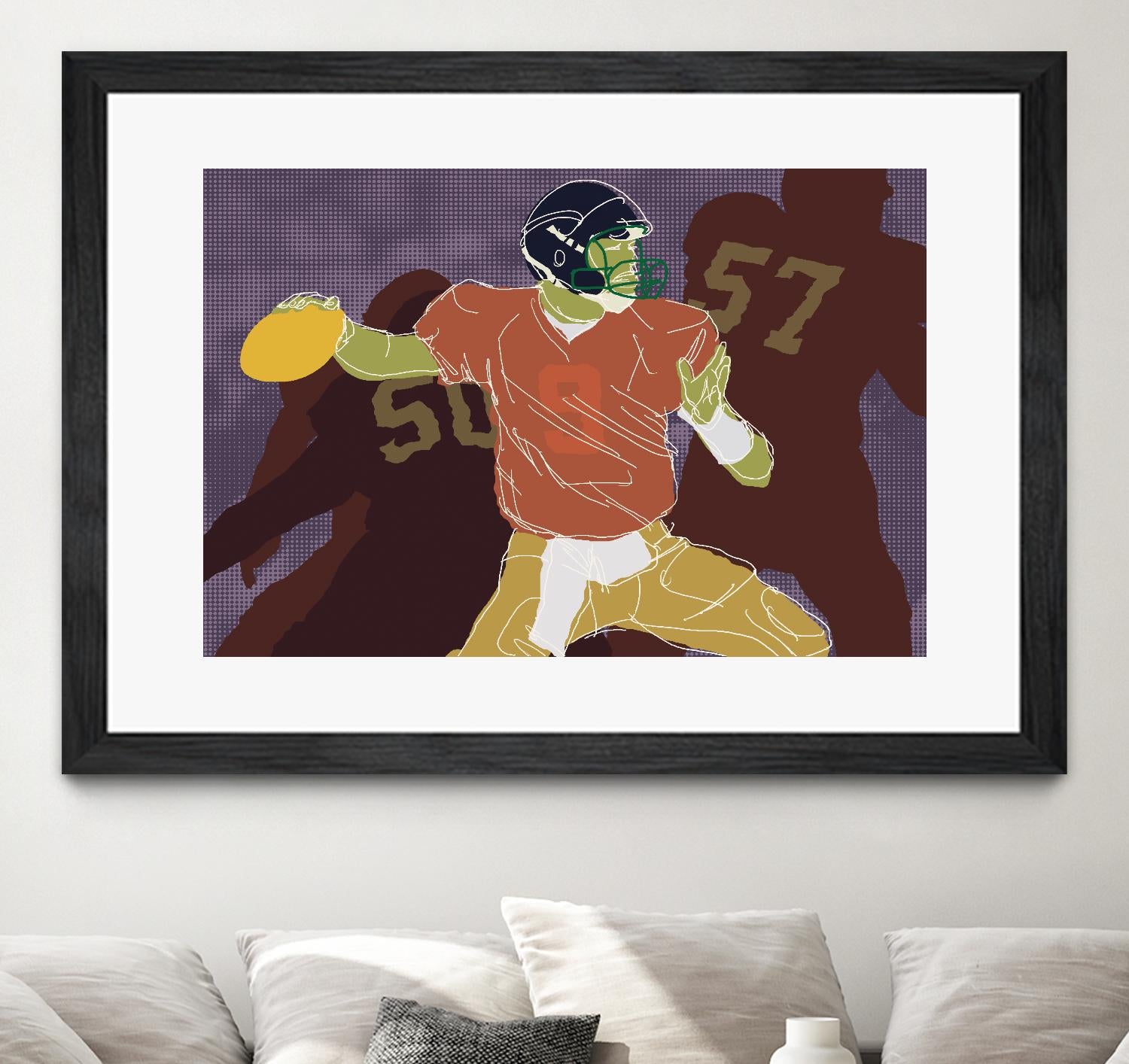 QB Ready by Robert Williamson on GIANT ART - yellow leisure