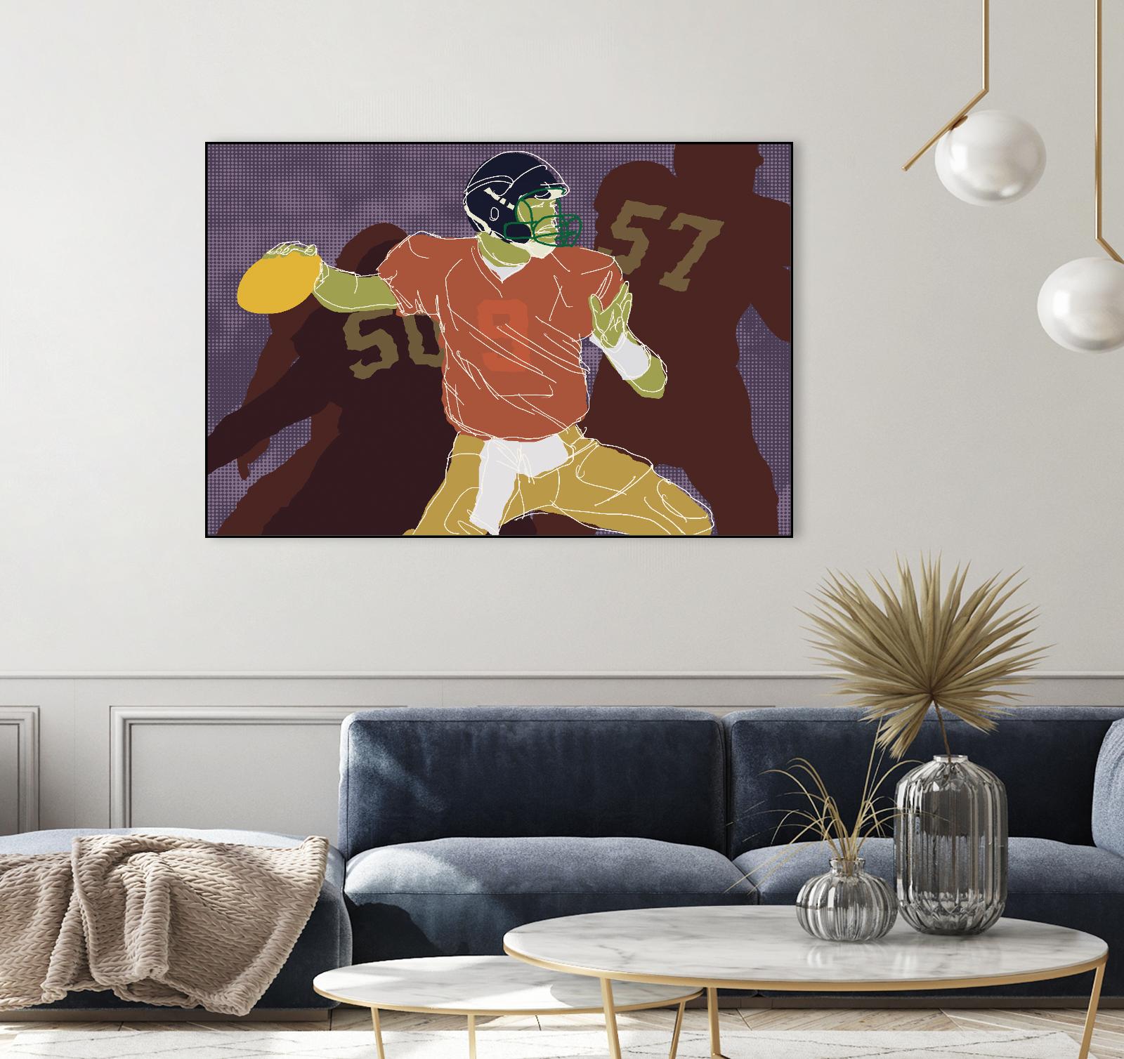 QB Ready by Robert Williamson on GIANT ART - yellow leisure