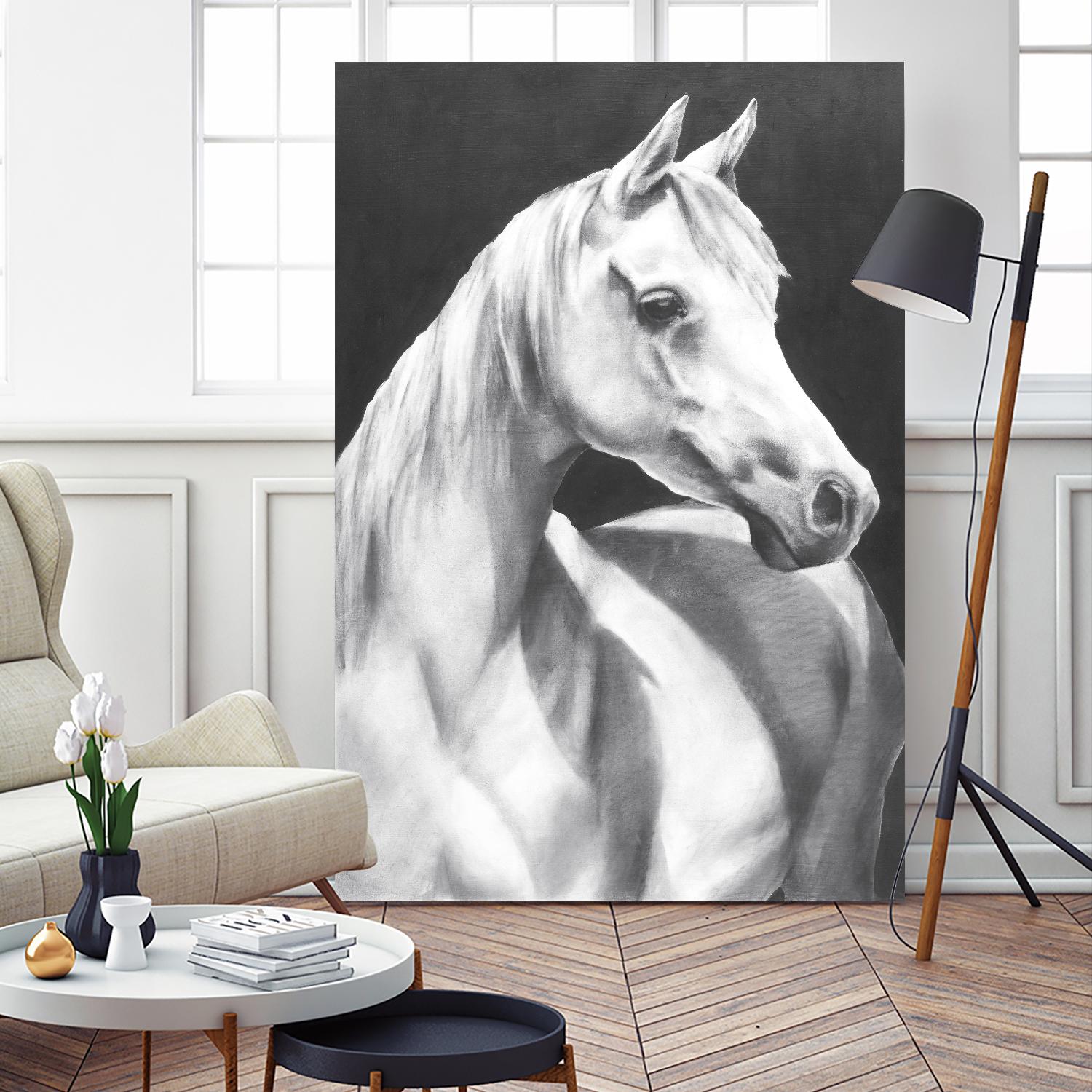 Return To Me 1 by Sarah Helser on GIANT ART - white animals