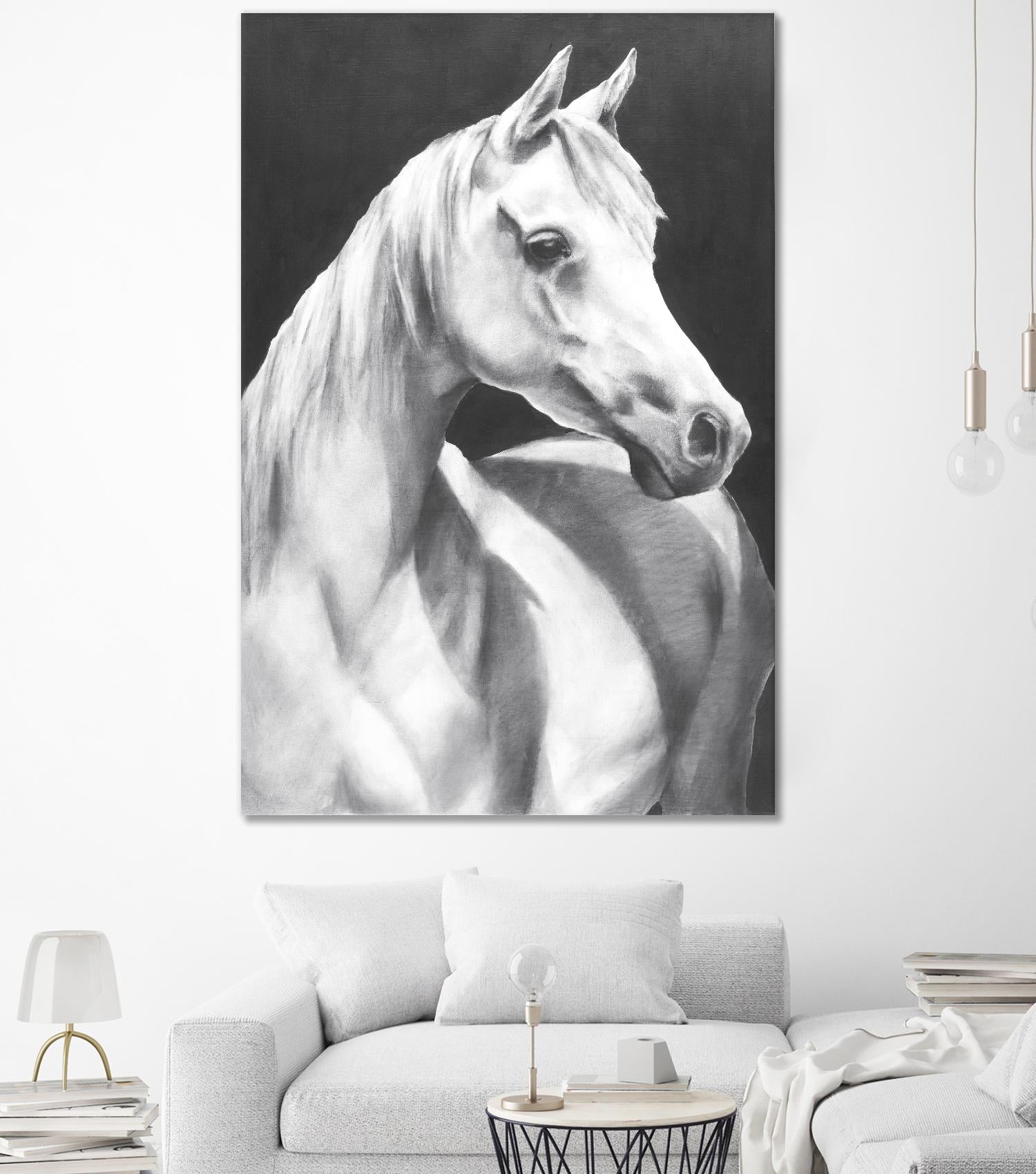 Return To Me 1 by Sarah Helser on GIANT ART - white animals