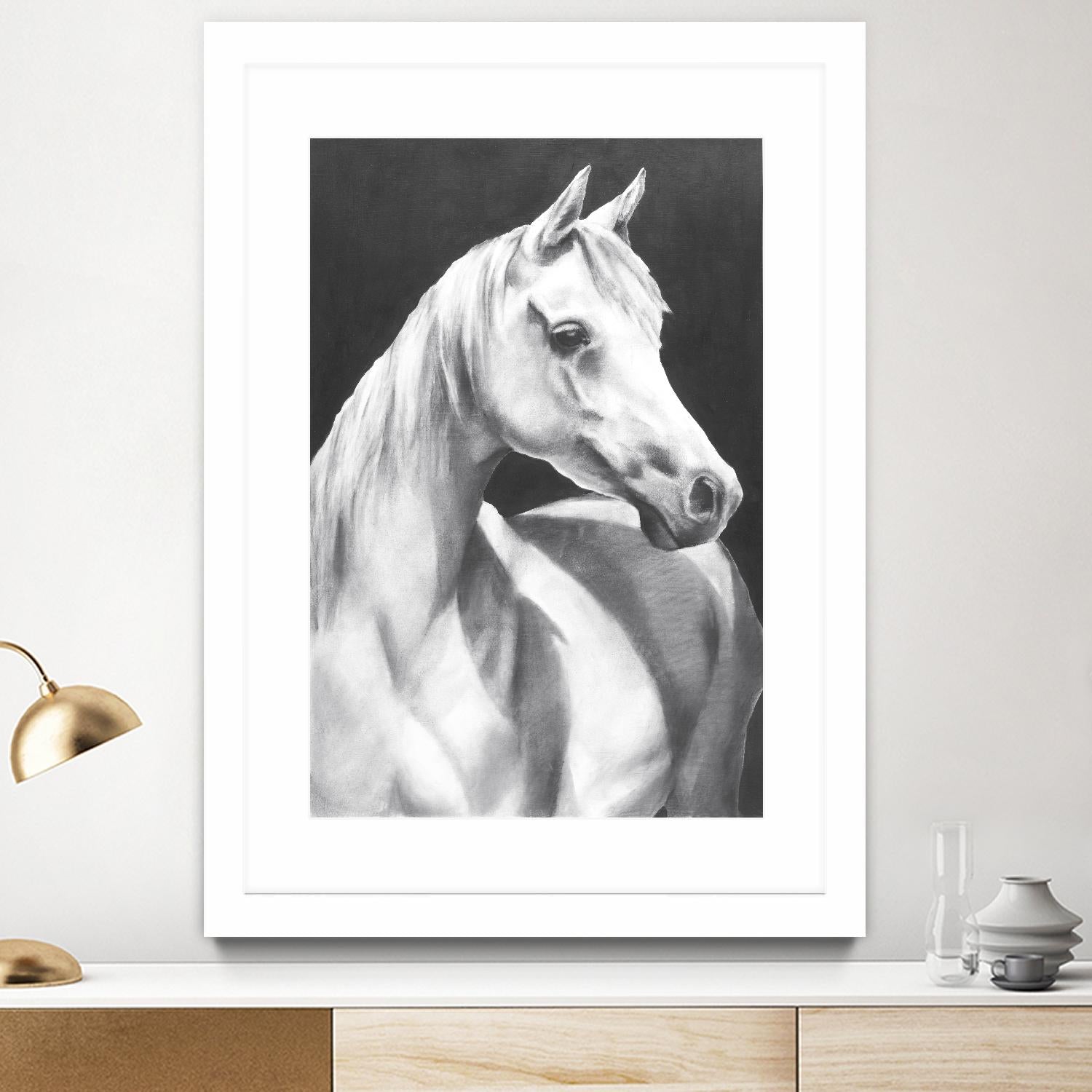 Return To Me 1 by Sarah Helser on GIANT ART - white animals