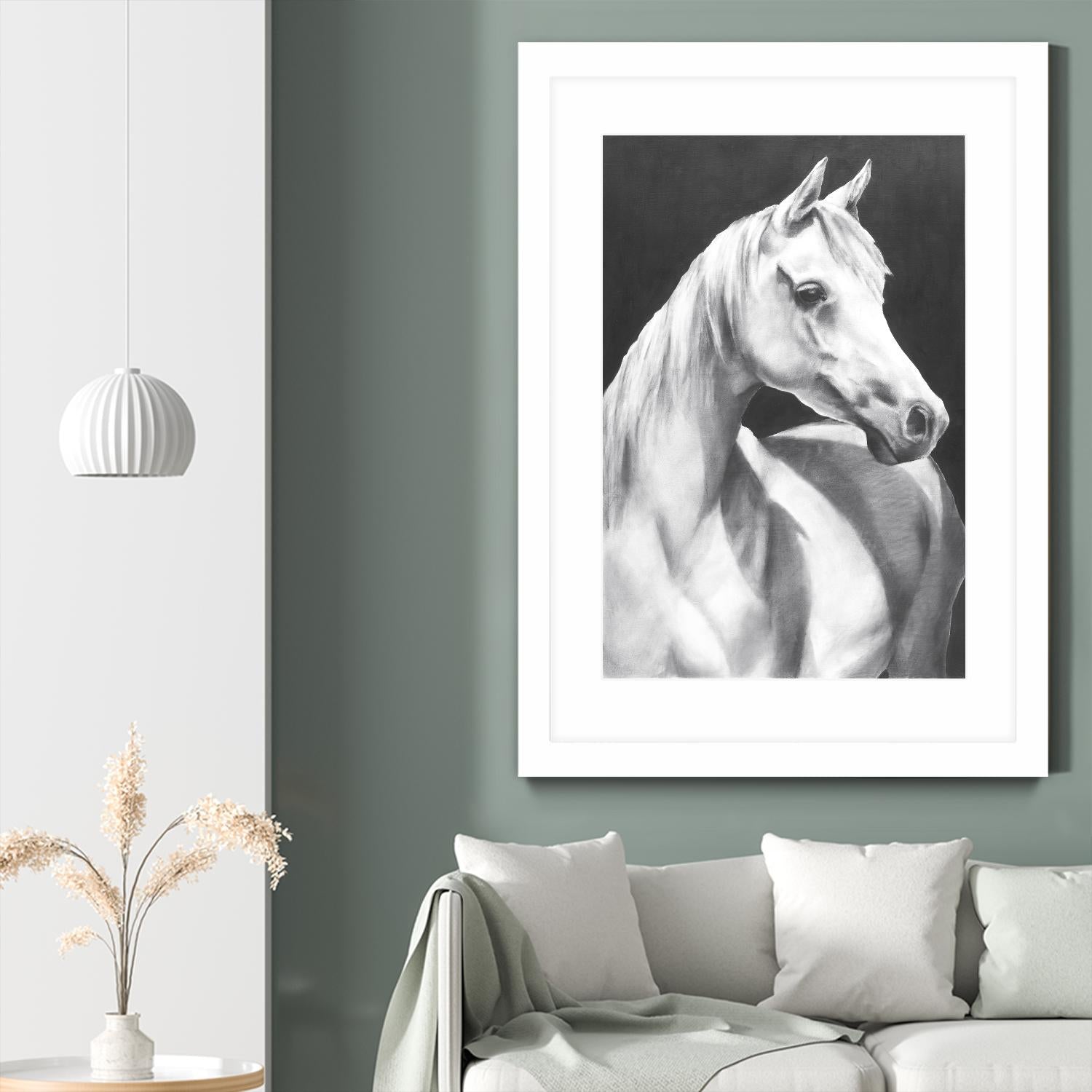 Return To Me 1 by Sarah Helser on GIANT ART - white animals