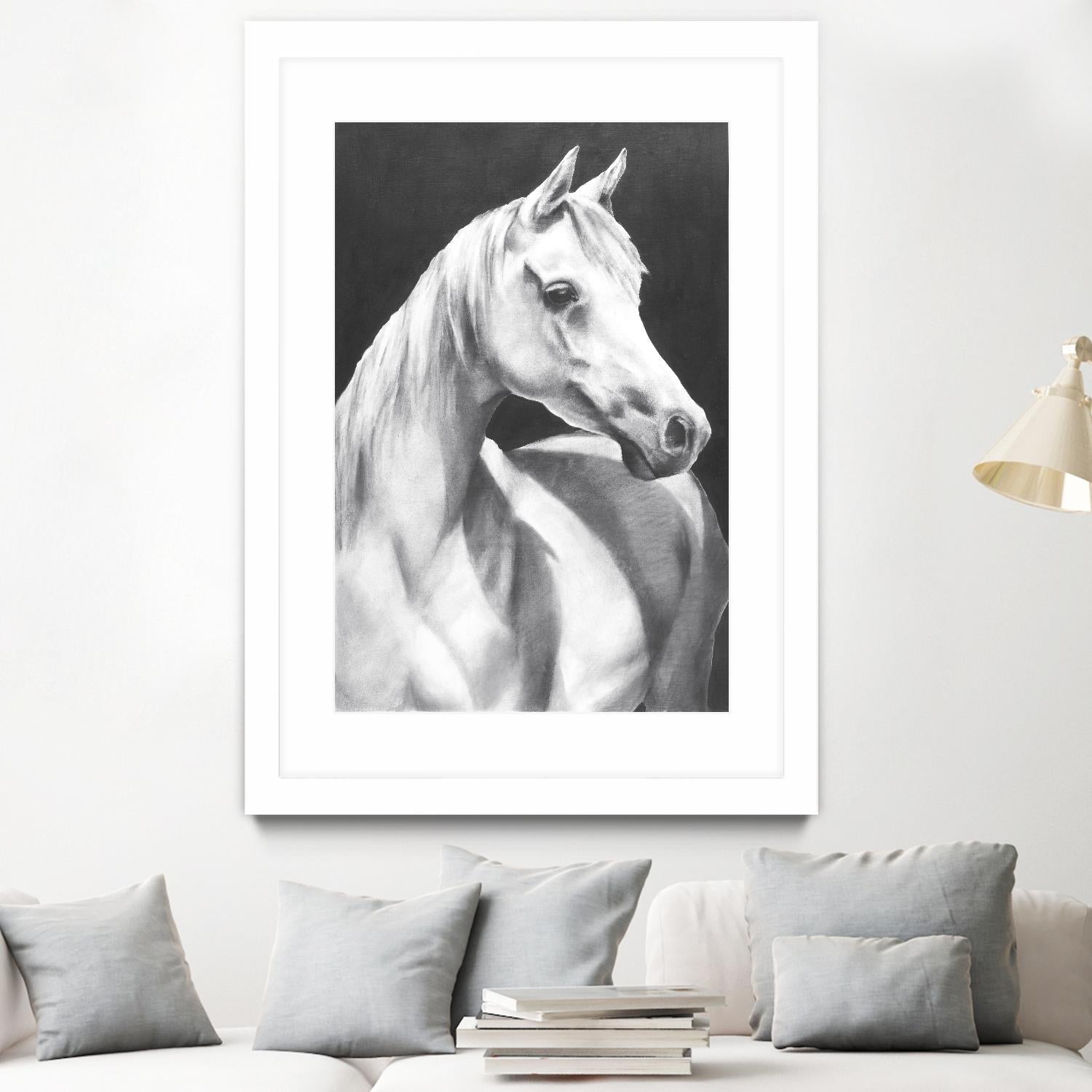 Return To Me 1 by Sarah Helser on GIANT ART - white animals