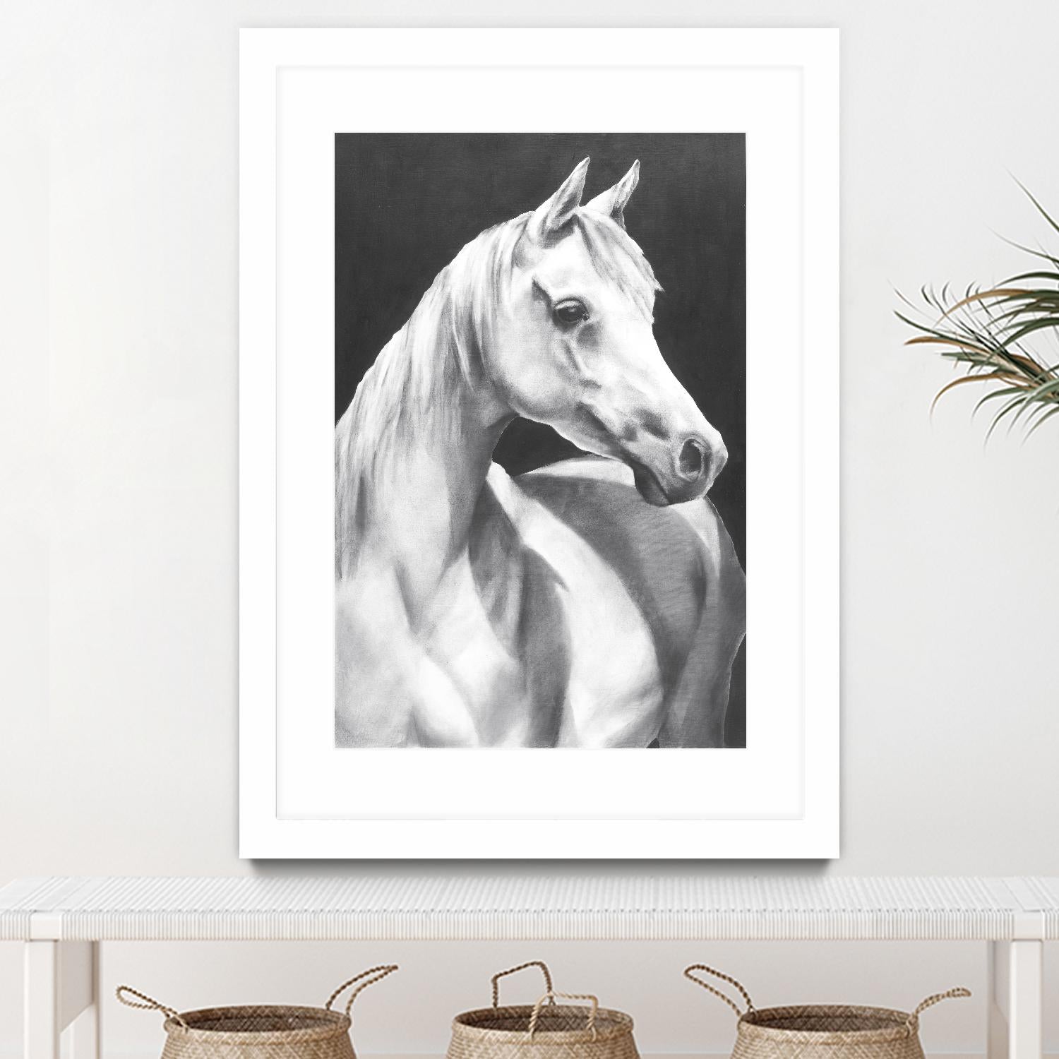 Return To Me 1 by Sarah Helser on GIANT ART - white animals