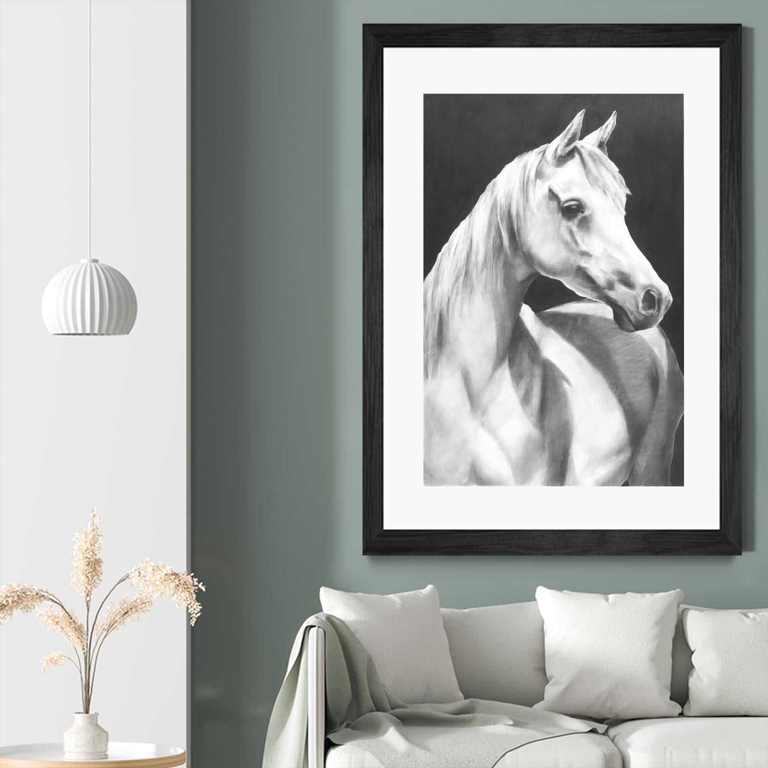 Return To Me 1 by Sarah Helser on GIANT ART - white animals