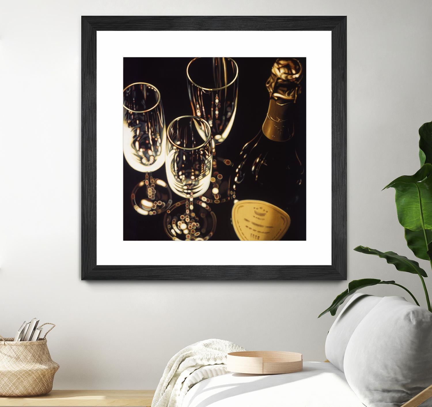 Champagne For Three by Ray Pelley on GIANT ART - white fruit-food-drink