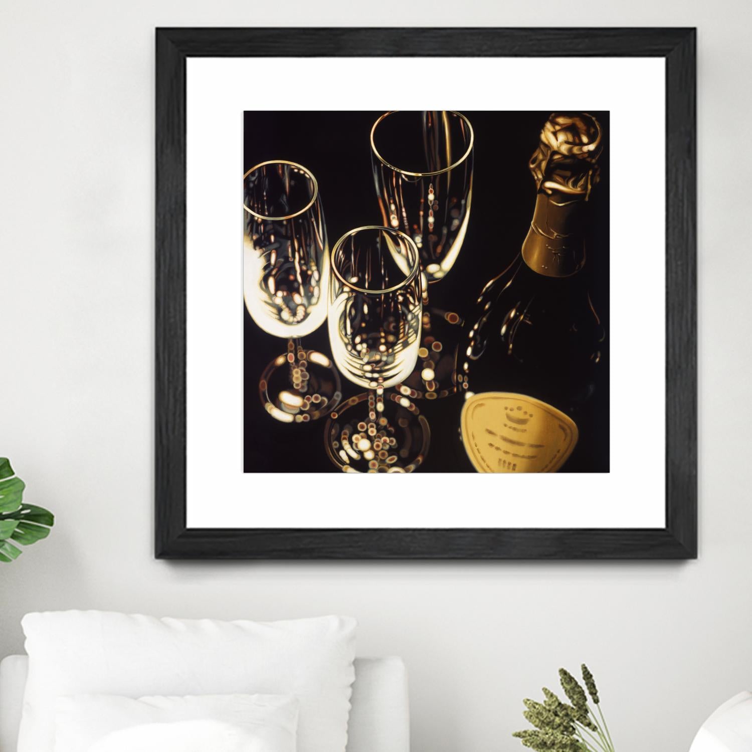 Champagne For Three by Ray Pelley on GIANT ART - white fruit-food-drink