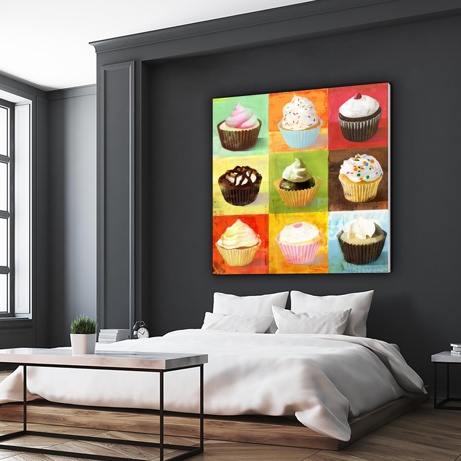 Enjoy Cupcakes by Cory Steffen on GIANT ART - yellow fruit-food-drink