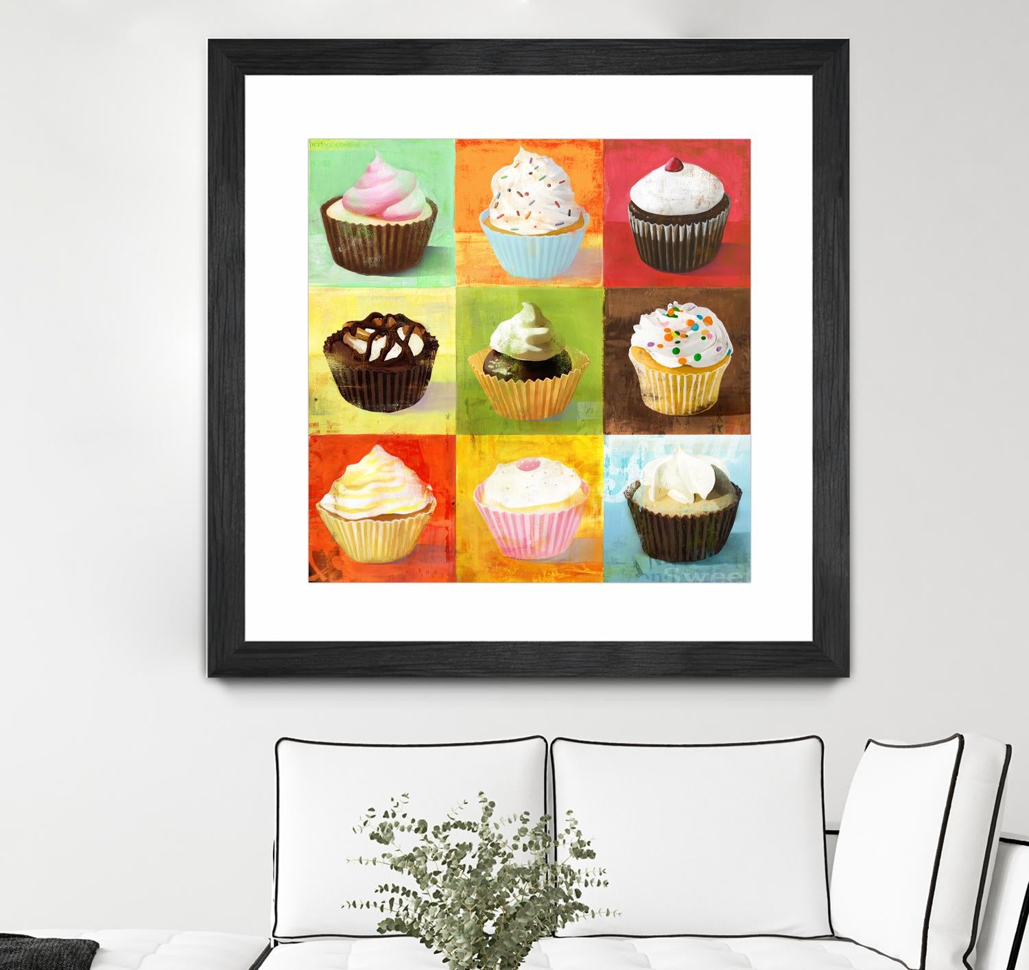 Enjoy Cupcakes by Cory Steffen on GIANT ART - yellow fruit-food-drink