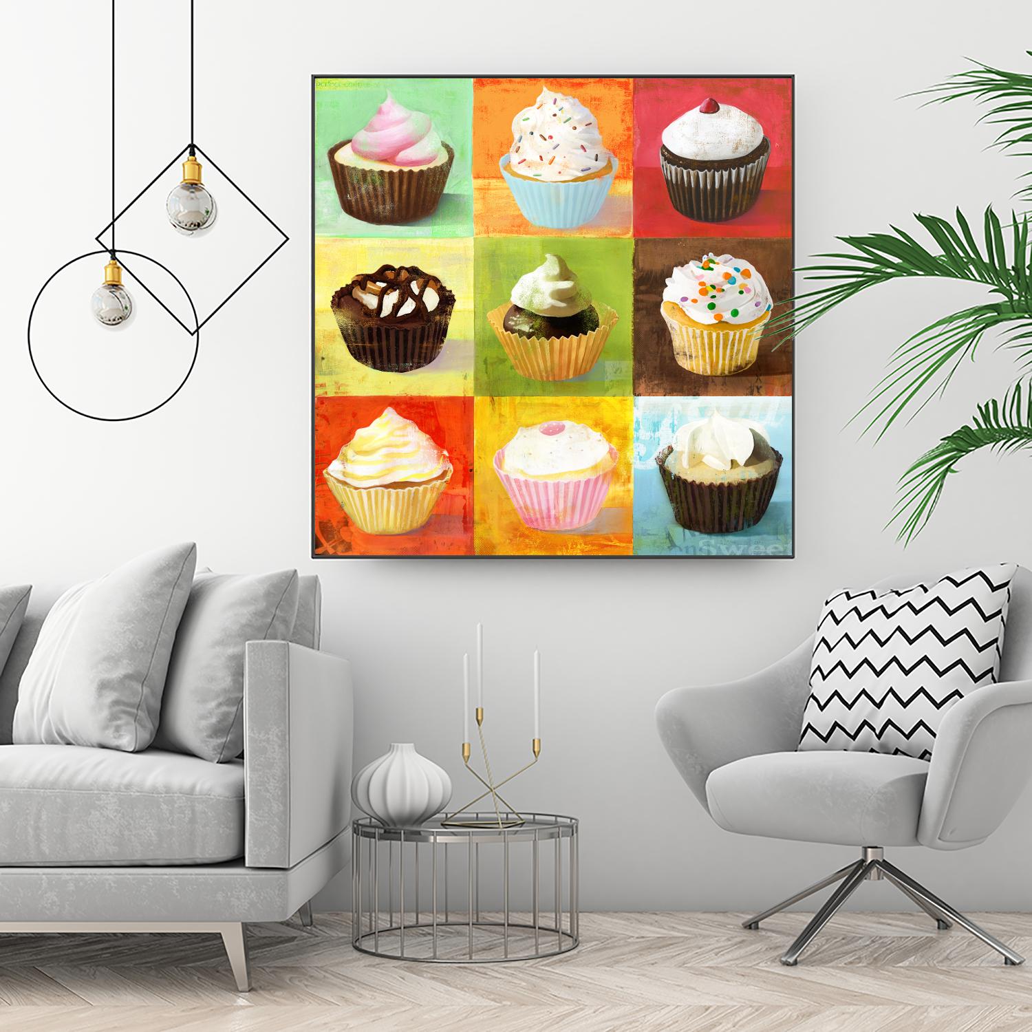 Enjoy Cupcakes by Cory Steffen on GIANT ART - yellow fruit-food-drink