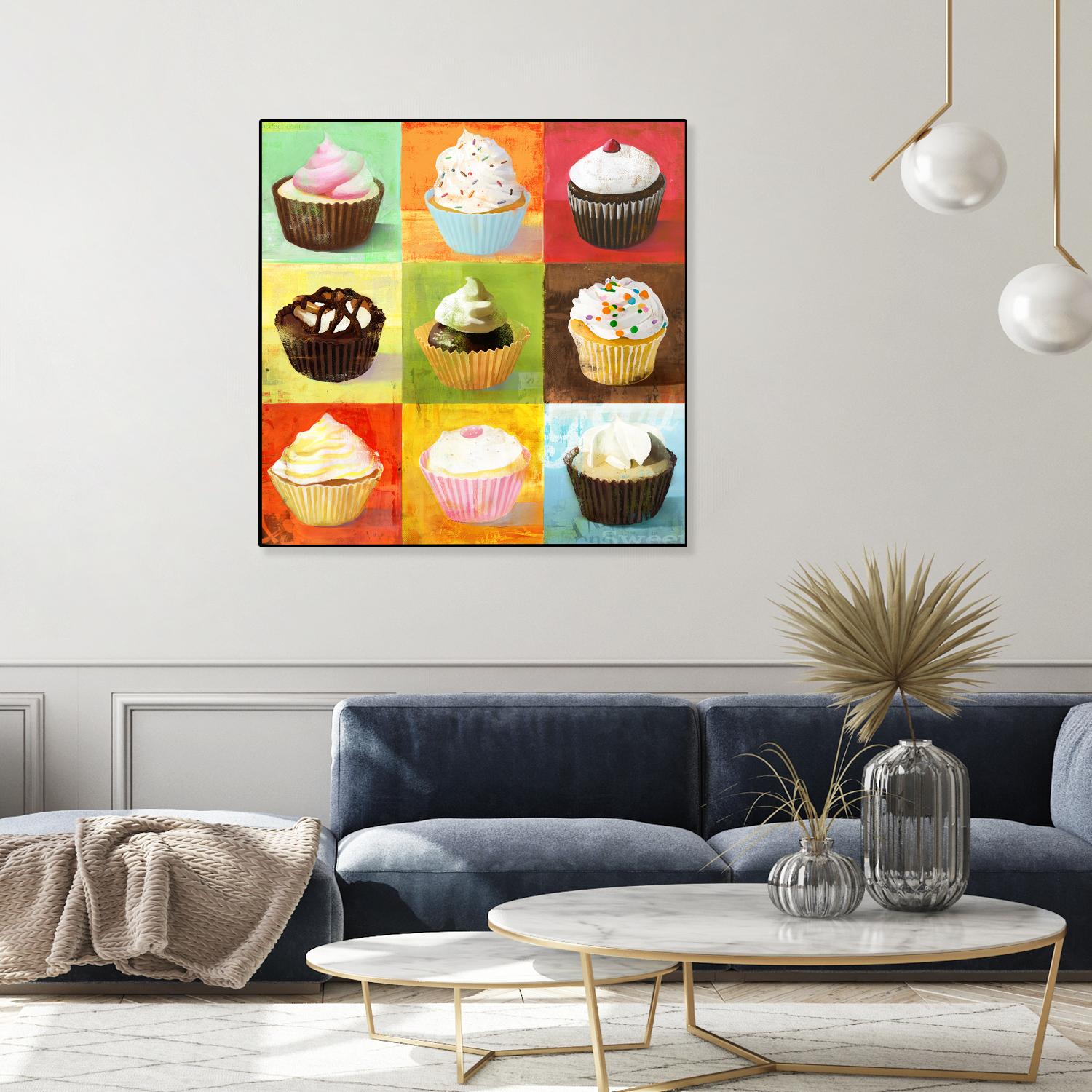 Enjoy Cupcakes by Cory Steffen on GIANT ART - yellow fruit-food-drink