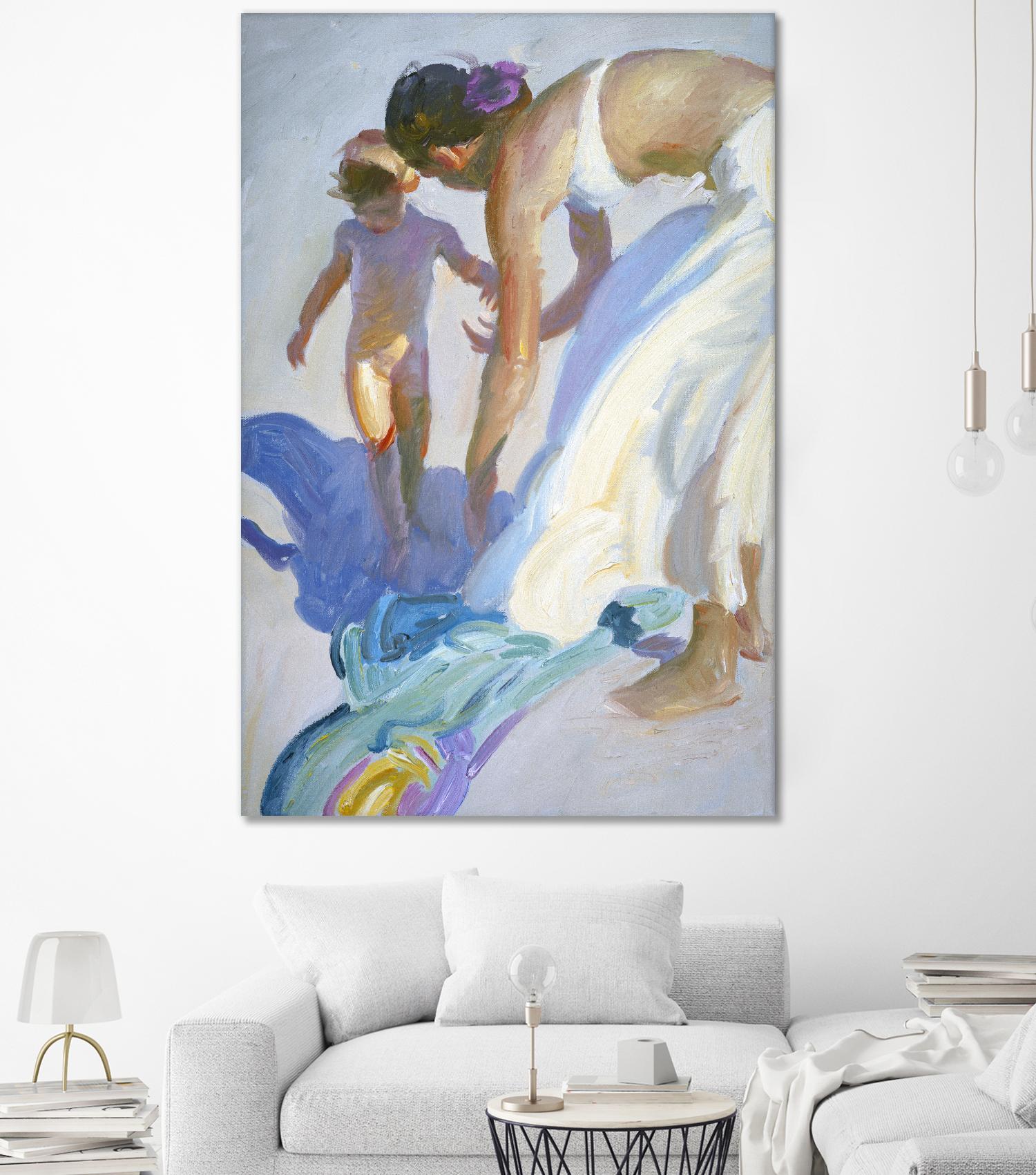 Guidance by John Asaro on GIANT ART - purple sea scene