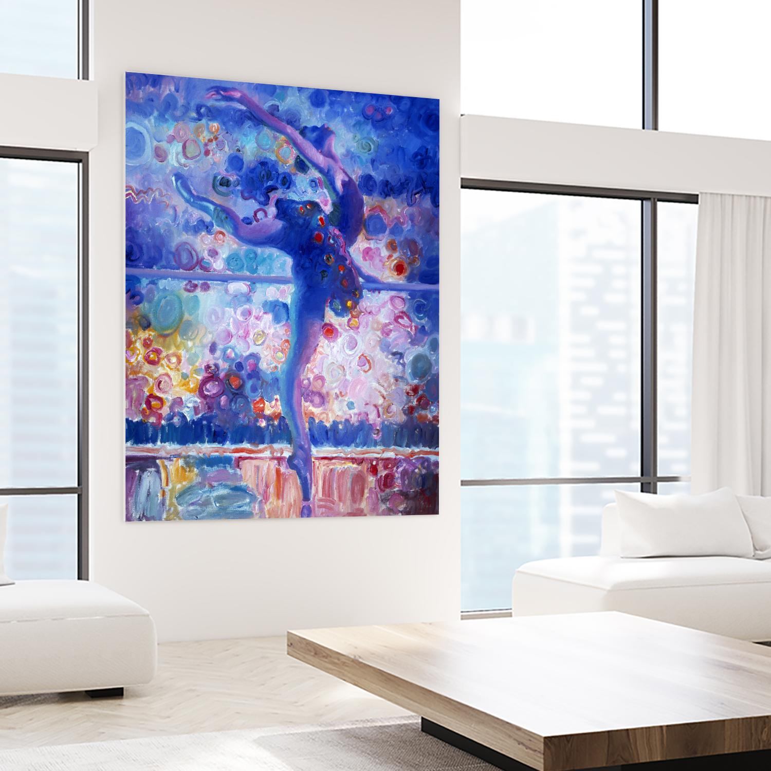 Fire Bird Reheasal by John Asaro on GIANT ART - blue music - dance