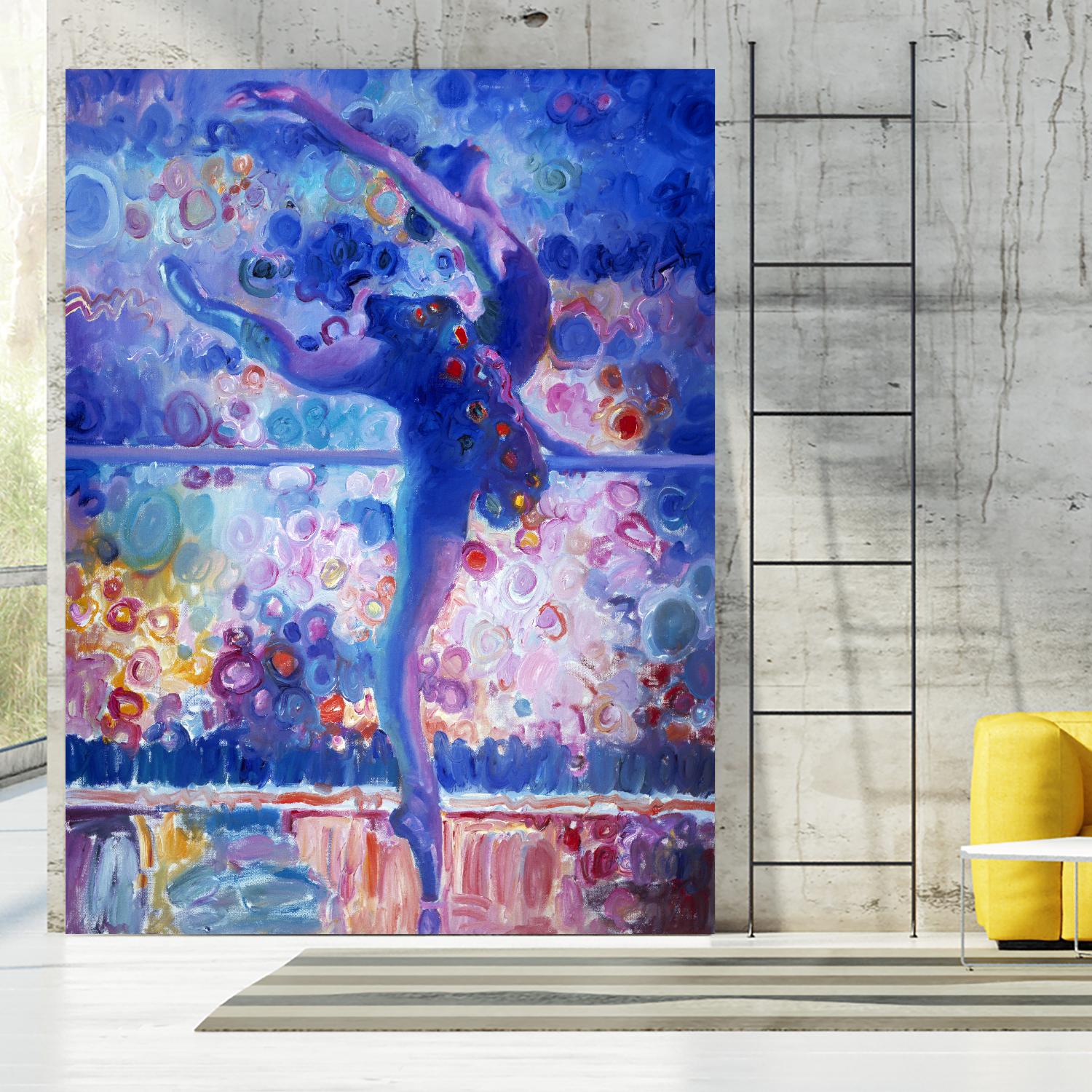 Fire Bird Reheasal by John Asaro on GIANT ART - blue music - dance