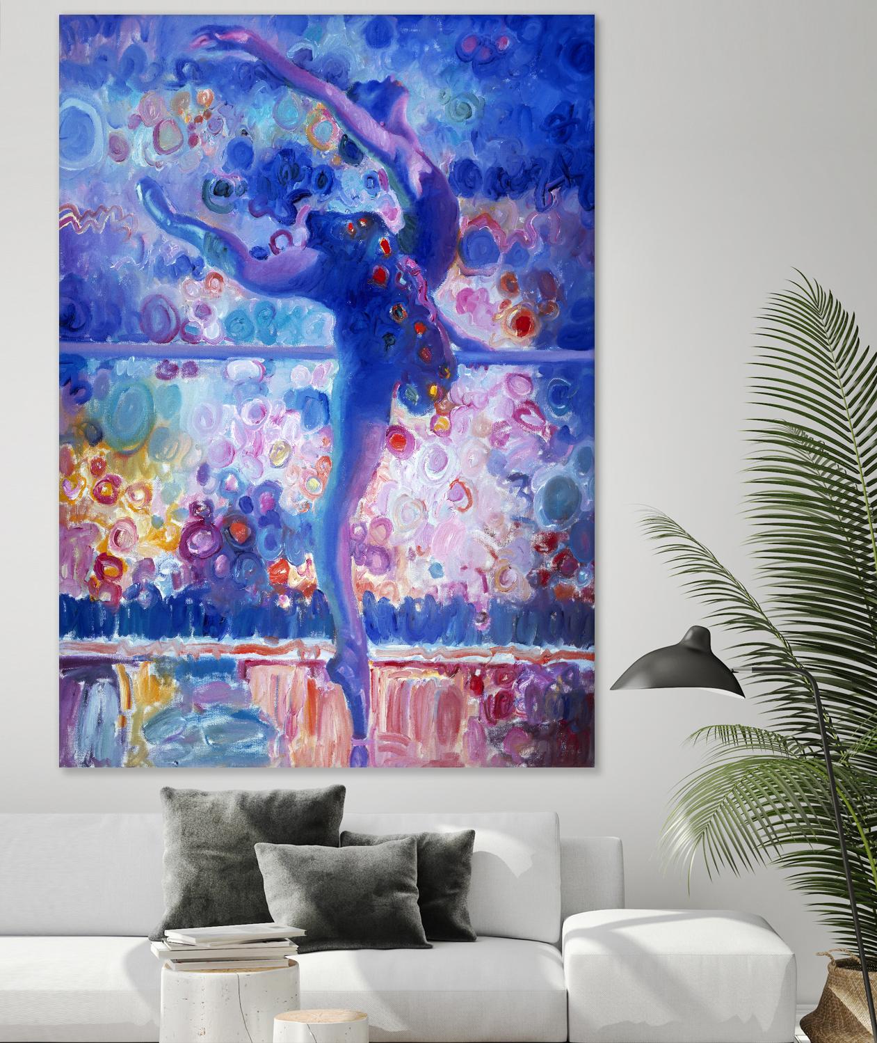 Fire Bird Reheasal by John Asaro on GIANT ART - blue music - dance